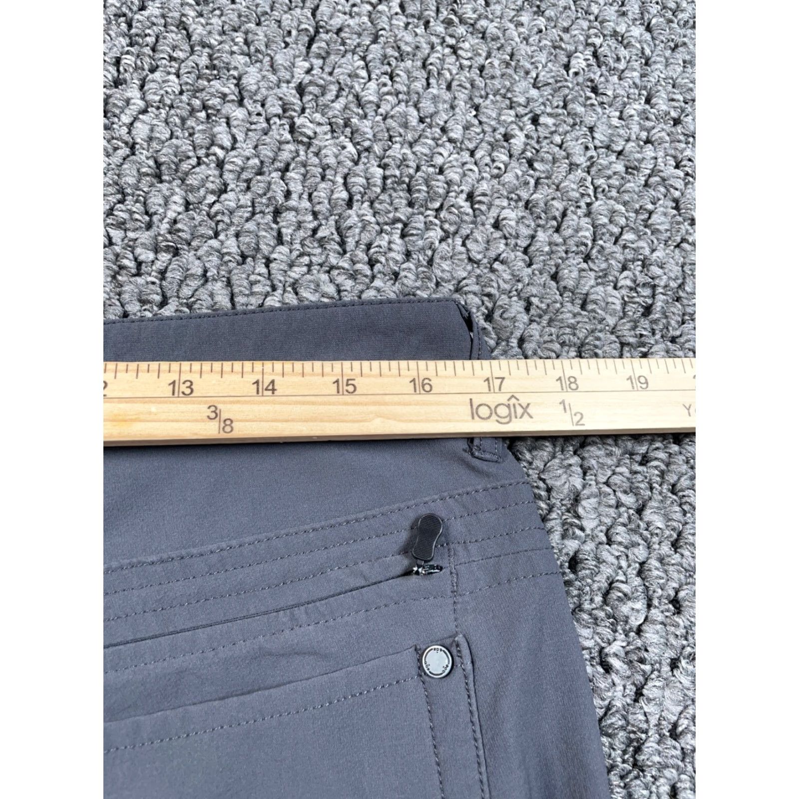 Vintage VINTAGE QOR Men's Chino Pants Casual Lightweight Nylon Spandex Hiking 34 x 33 Gray Size US 34 / EU 50 - 6 Thumbnail