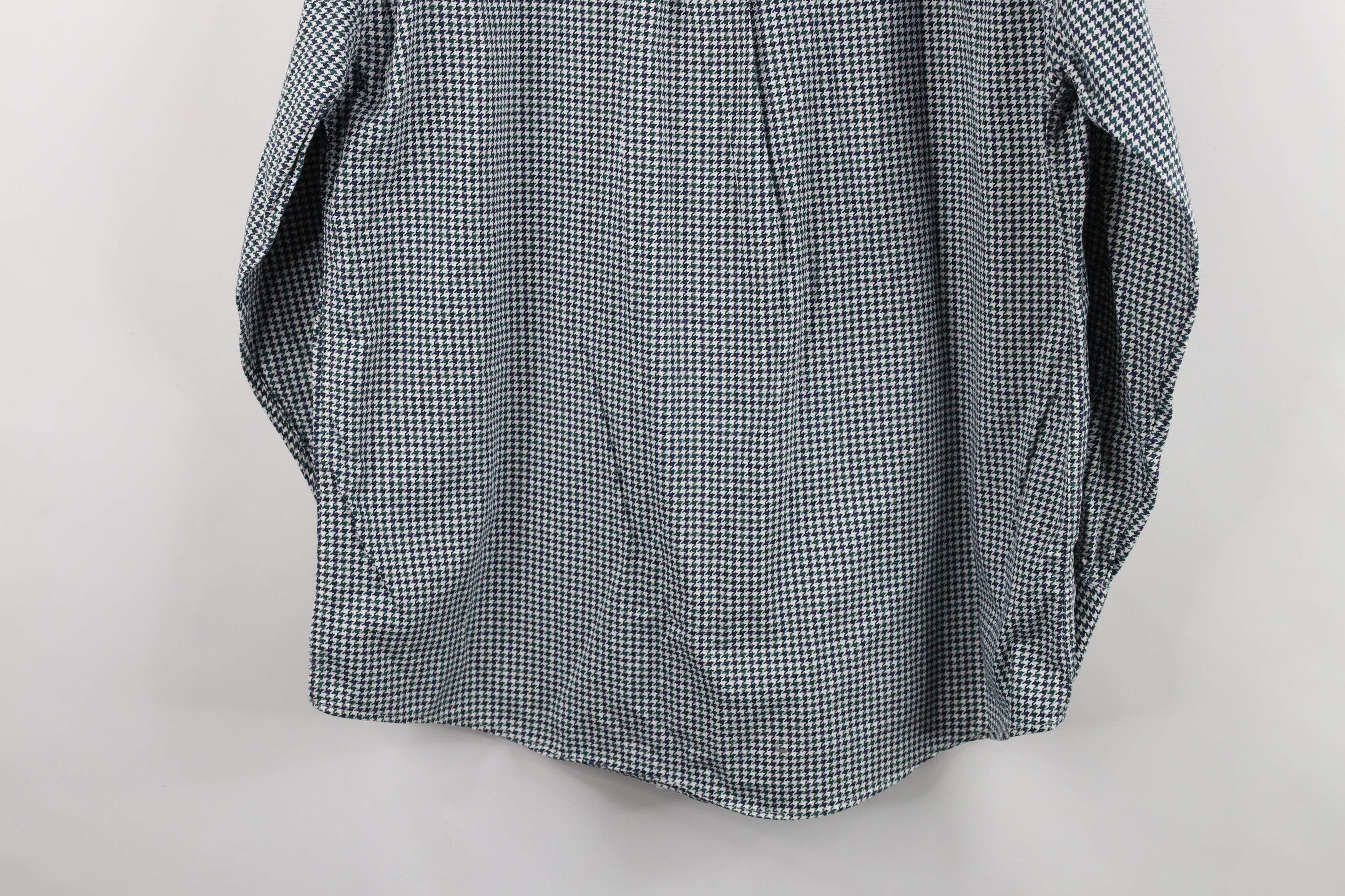 Vintage Vintage 90s Streetwear Houndstooth Collared Button Shirt Size US L / EU 52-54 / 3 - 10 Thumbnail