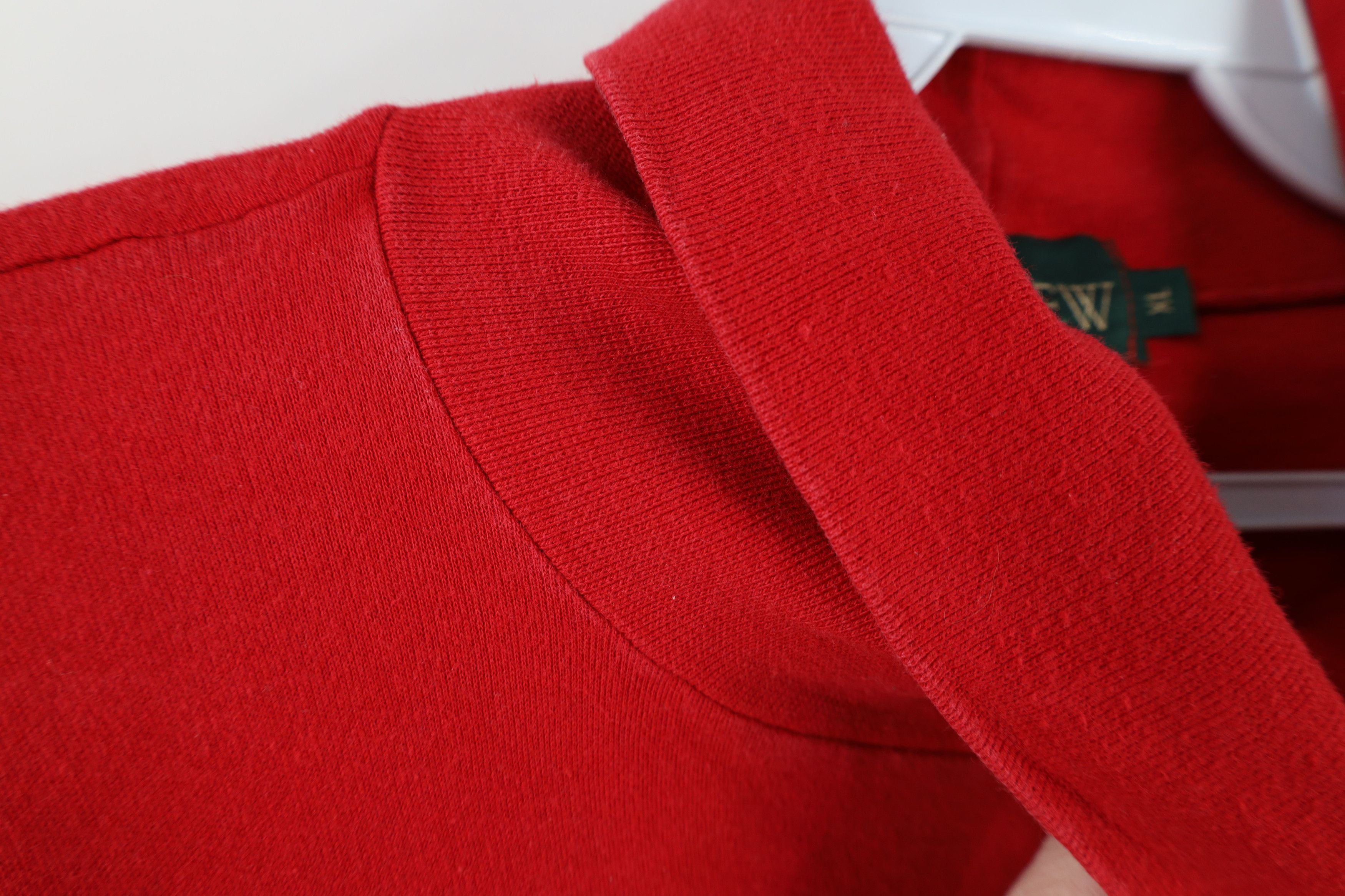 J.Crew × Vintage Vintage 90s J Crew Long Sleeve Turtleneck T-Shirt Red USA Size US XL / EU 56 / 4 - 9 Thumbnail