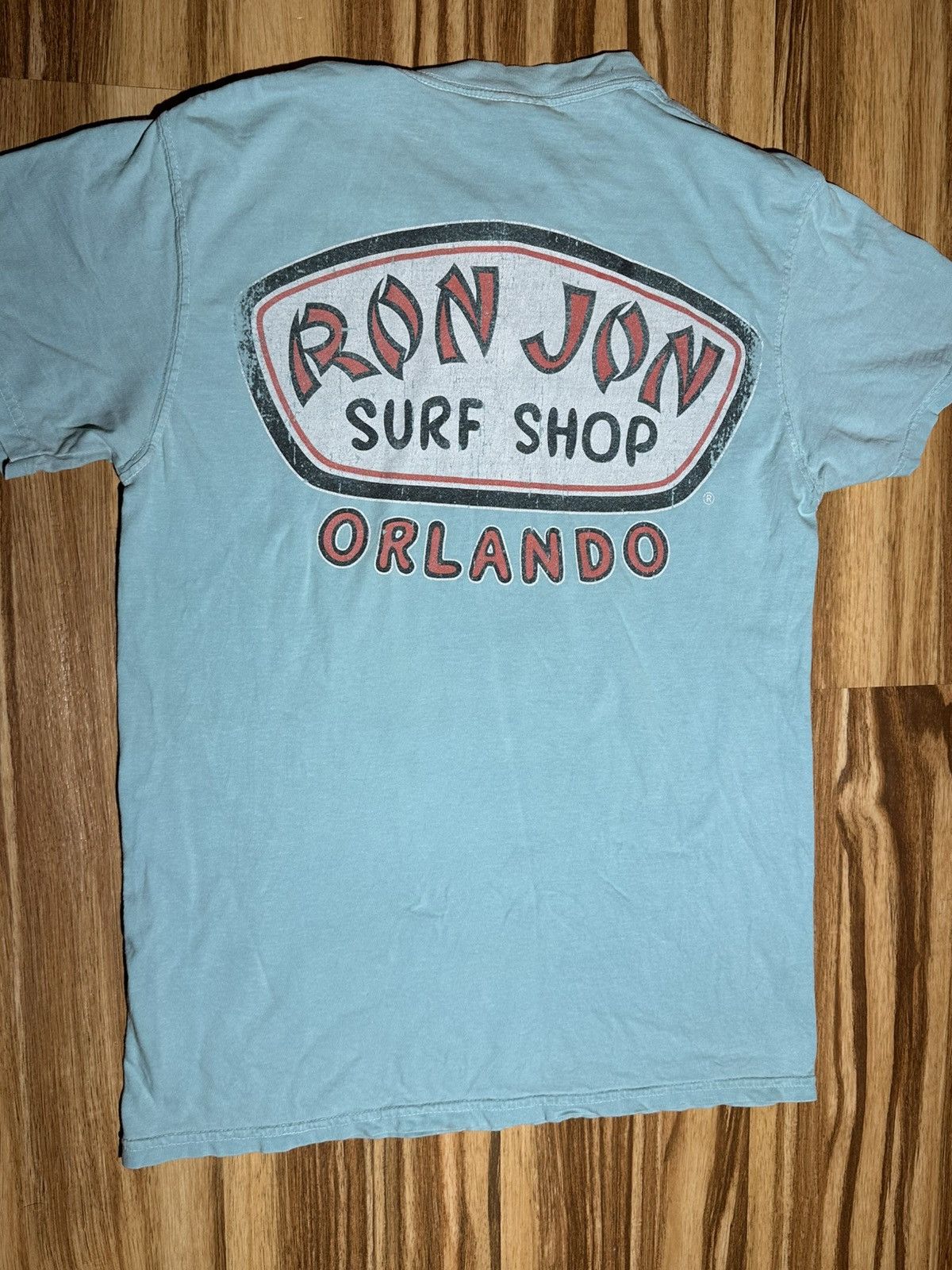 Ron Jon Surf Shop Ron Jon Light Blue Surf Shop Tee Orlando Size US M / EU 48-50 / 2 - 6 Thumbnail