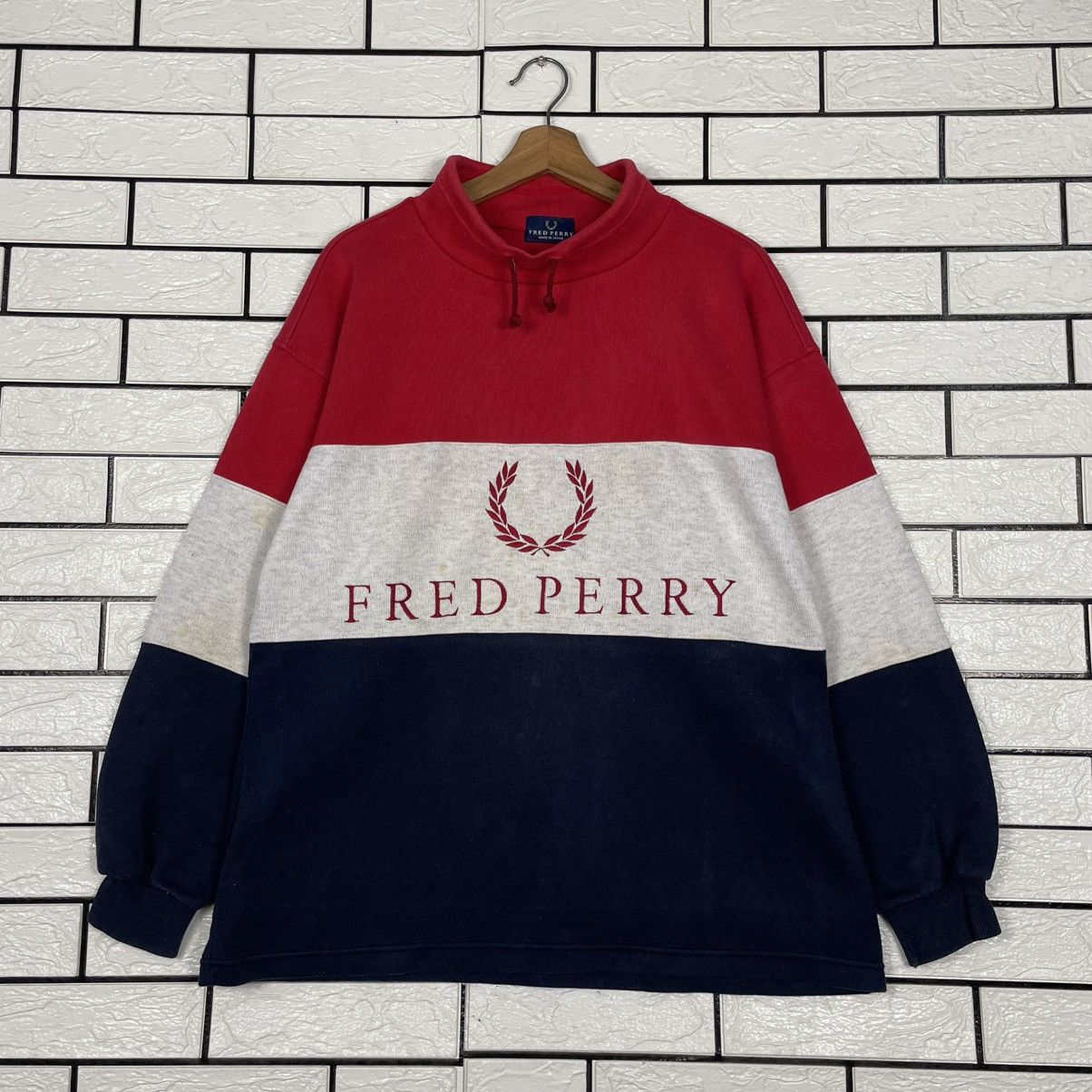 Fred Perry Fred Perry Color Block Sweater Size US L / EU 52-54 / 3 - 1 Thumbnail