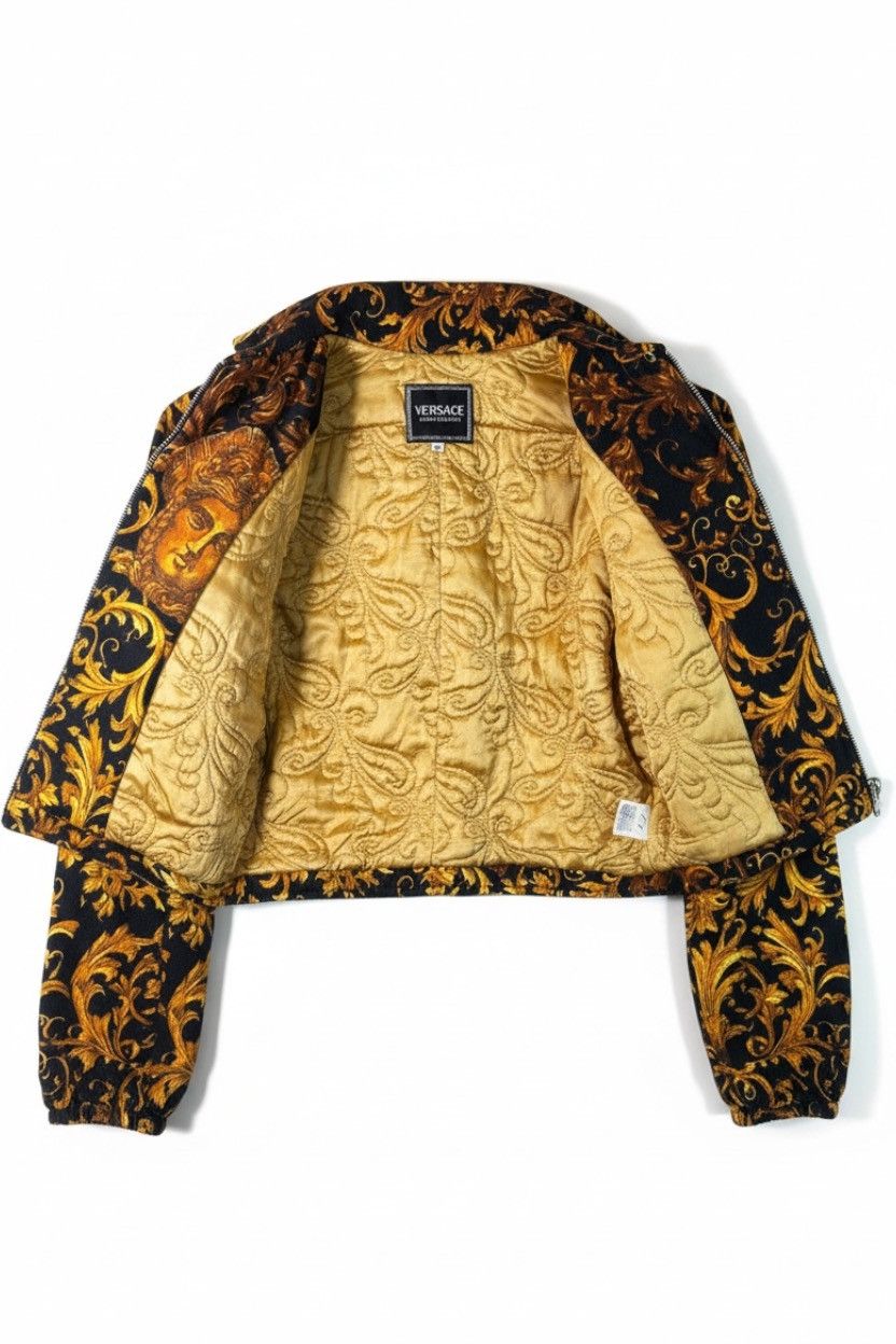 Versace Versace Jeans Couture Baroque Cropped Jacket Size S / US 4 / IT 40 - 3 Thumbnail