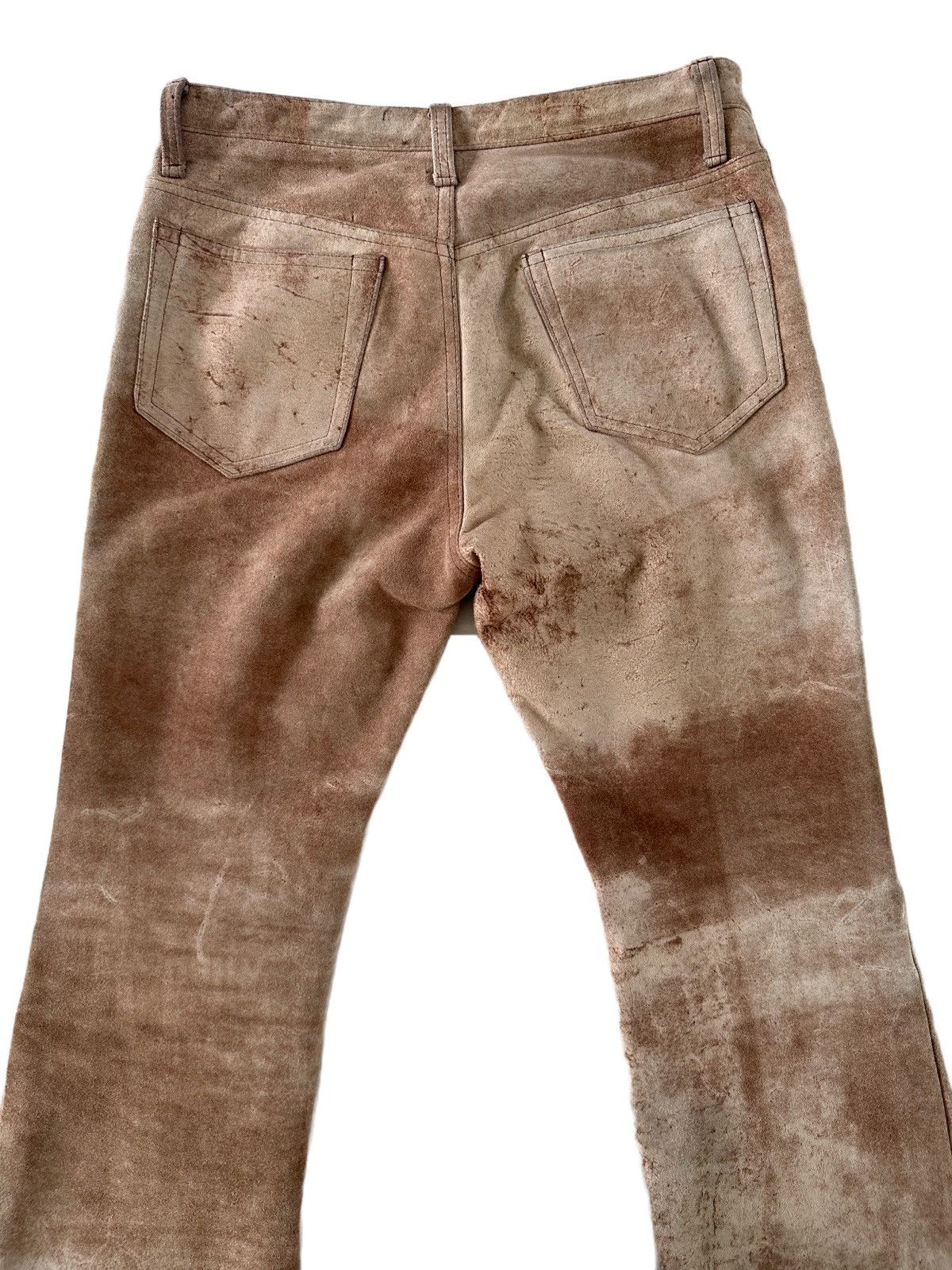 Yasuyuki Ishii YASUYUKI ISHII LEATHER COWHIDE FLARED PANTS Size US 31 - 6 Thumbnail