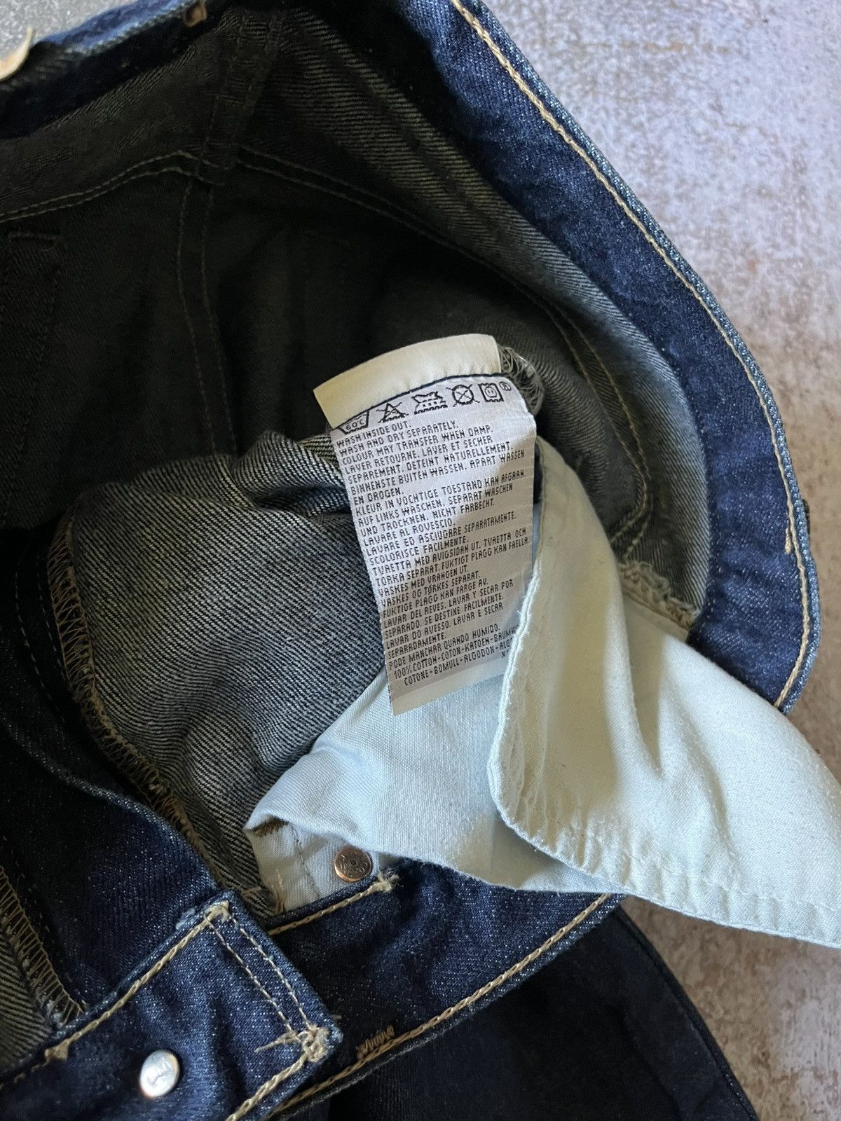 Levi's Crazy Levi’s Japanese navy denim bootcut y2k vintage jeans Size US 32 / EU 48 - 10 Thumbnail