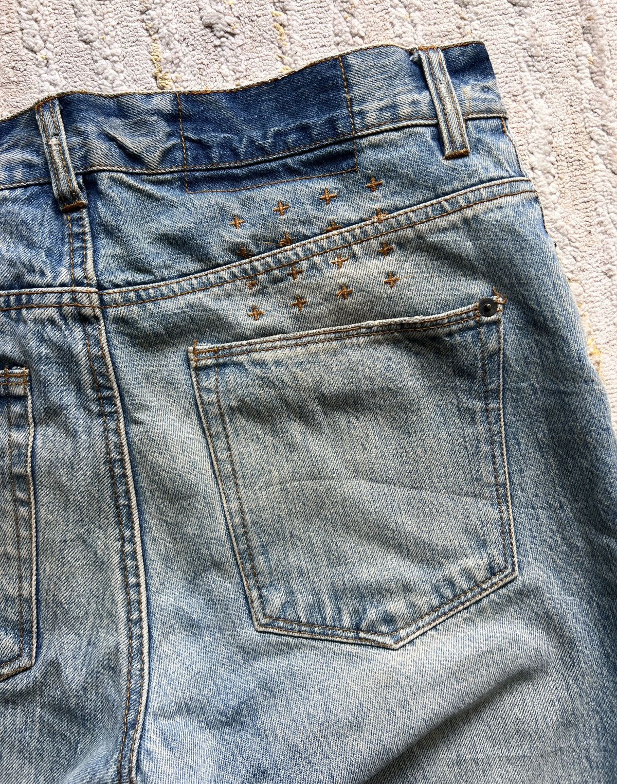 Ksubi × Le Grande Bleu (L.G.B.) Ksubi Geegee Slummin Slim Distressed Jeans Size US 34 / EU 50 - 9 Thumbnail