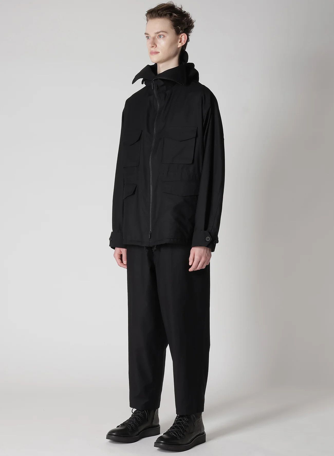Yohji Yamamoto NWT Yohji Pour Homme AW24 WIDE TWILL BRIM HOOD BLOUSON sz 1 Size US S / EU 44-46 / 1 - 10 Thumbnail