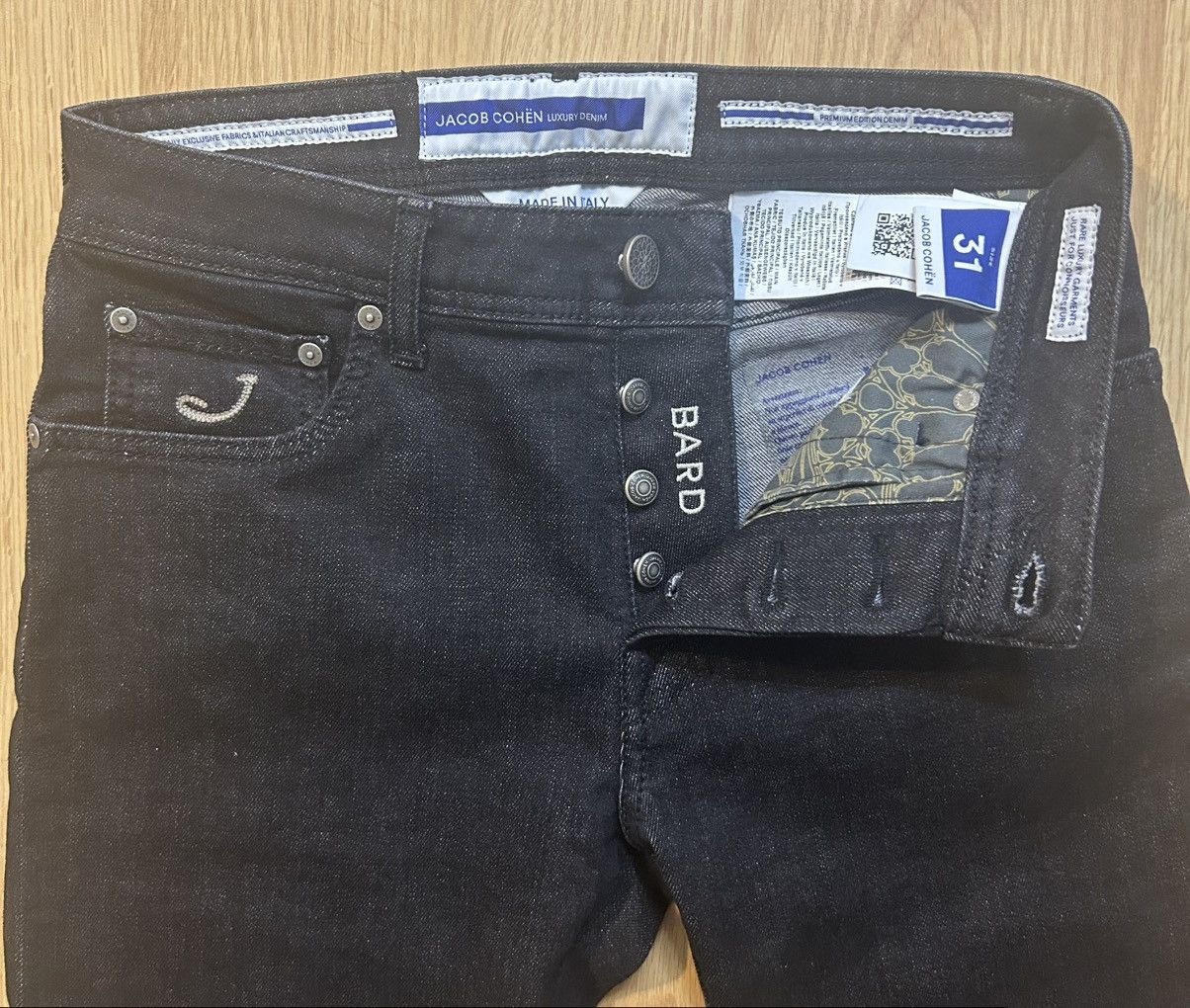 Jacob Cohen Jacob Cohën Bard Luxury Denim Jeans 31 Dark Wash Italy Size US 31 - 6 Thumbnail