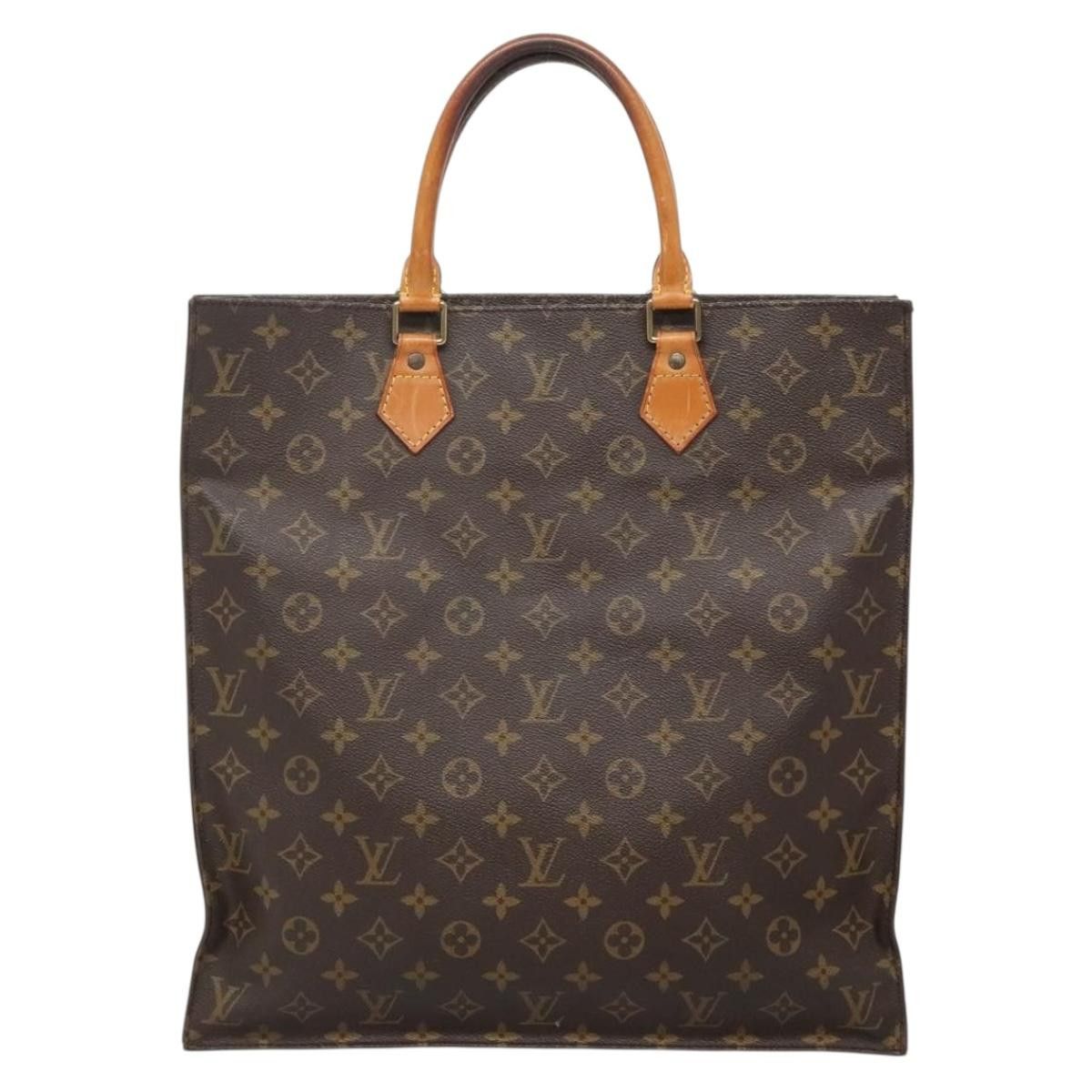 Louis Vuitton LOUIS VUITTON Monogram Sac Plat Hand Bag M51140 Size ONE SIZE - 13 Thumbnail