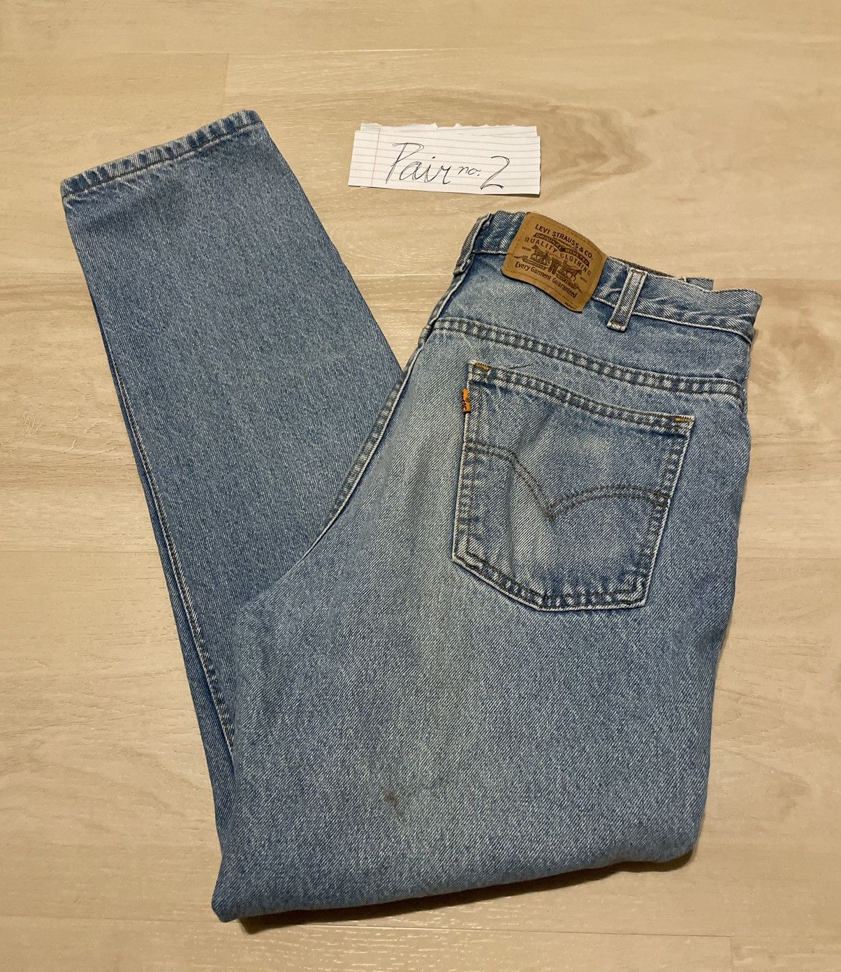 Levi's Levis Orange Tab Light Wash Denim 2 Size US 36 / EU 52 - 6 Thumbnail