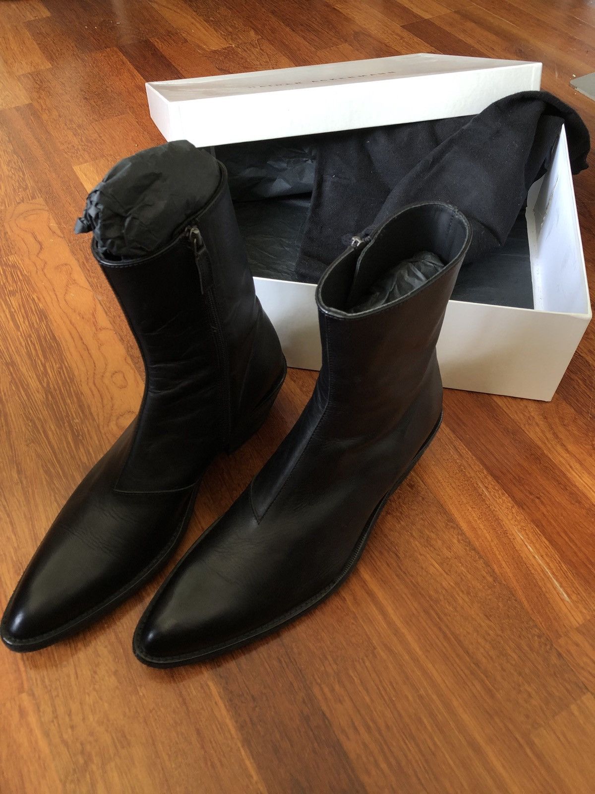 Haider Ackermann Haider Ackermann FW20 Evening Boots in Black Size 