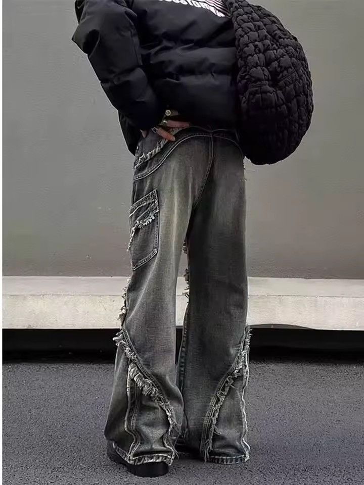 Jean Akimoto x Akira Baggy Light Wash Wide Leg Denim Jeans Size US 28 / EU 44 - 8 Thumbnail