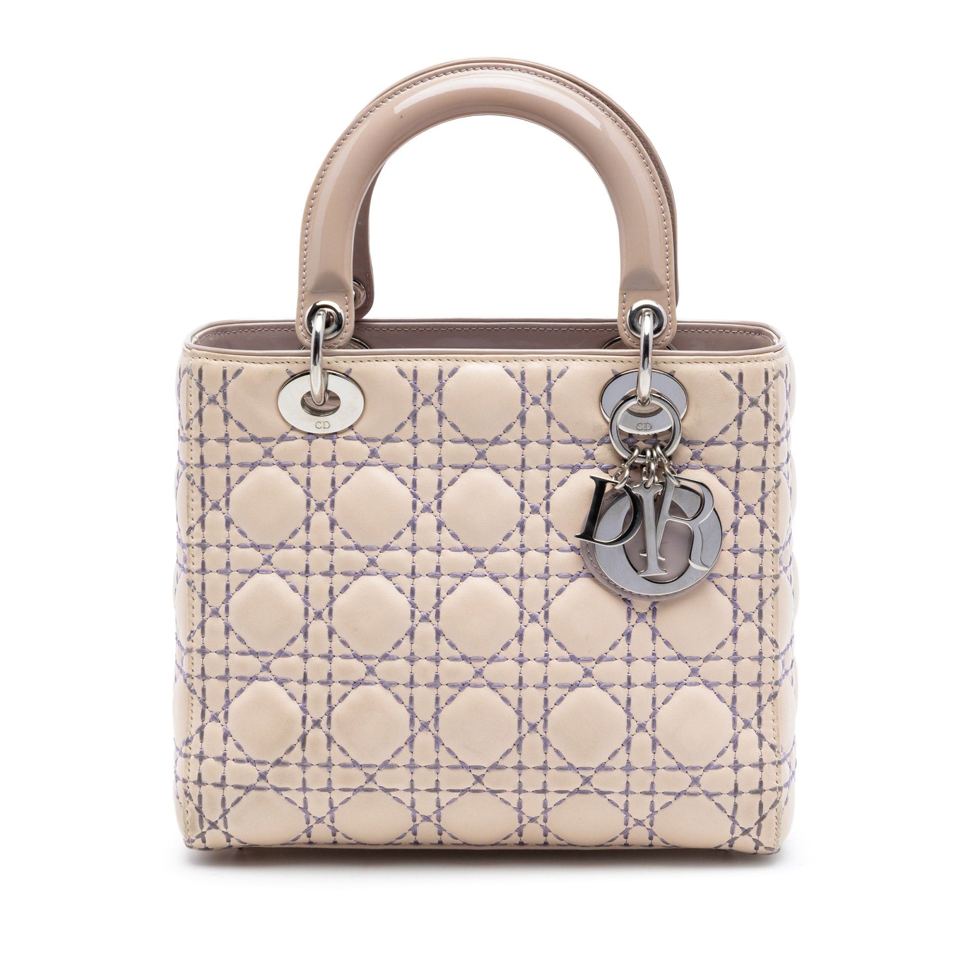 Dior Medium Lambskin Cannage Stitched Lady Dior Size ONE SIZE - 1 Thumbnail