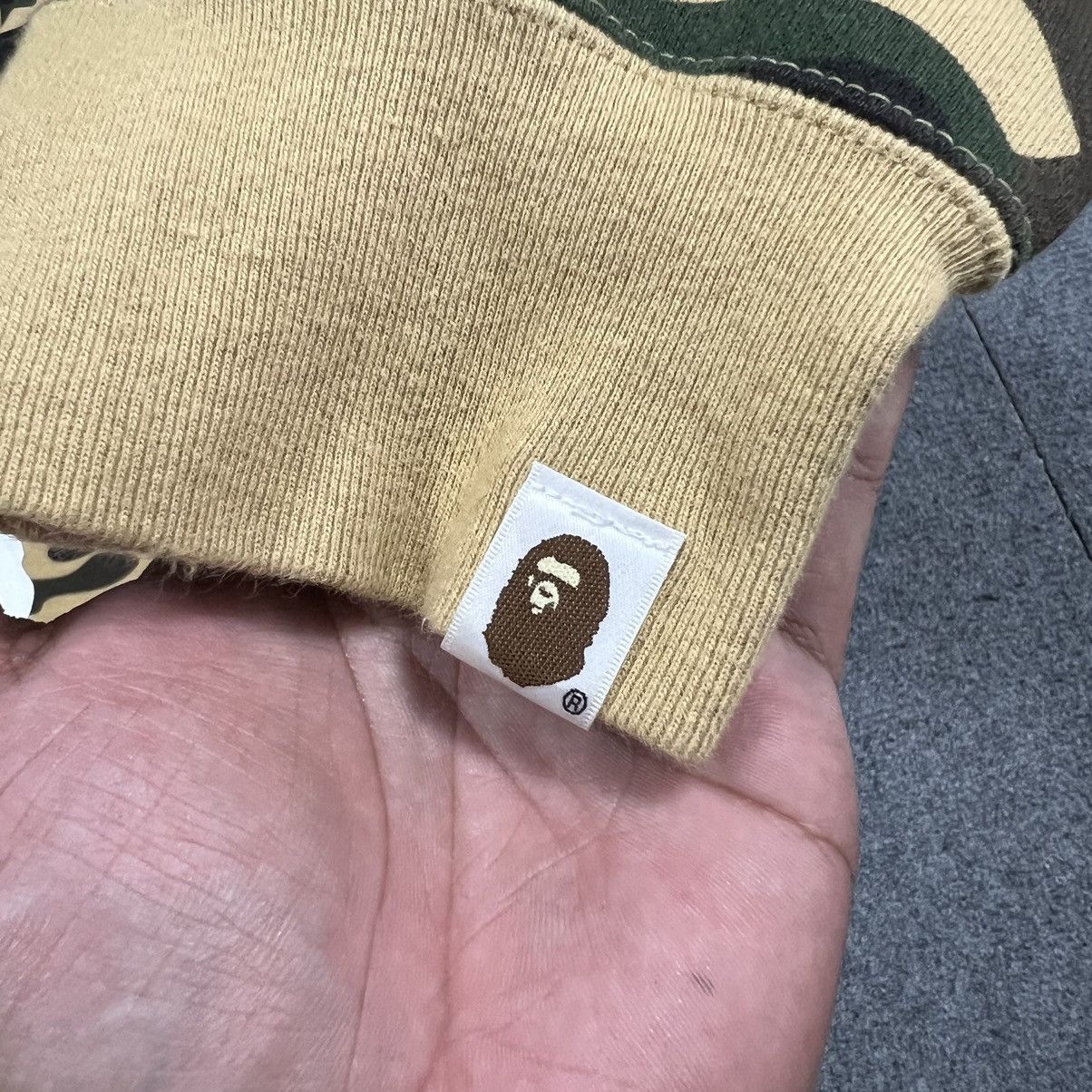 Bape × Nigo OG BAPE NIGO 1st YELLOW CAMO COLLEGE PULLOVER HOODIE Size US XL / EU 56 / 4 - 5 Thumbnail