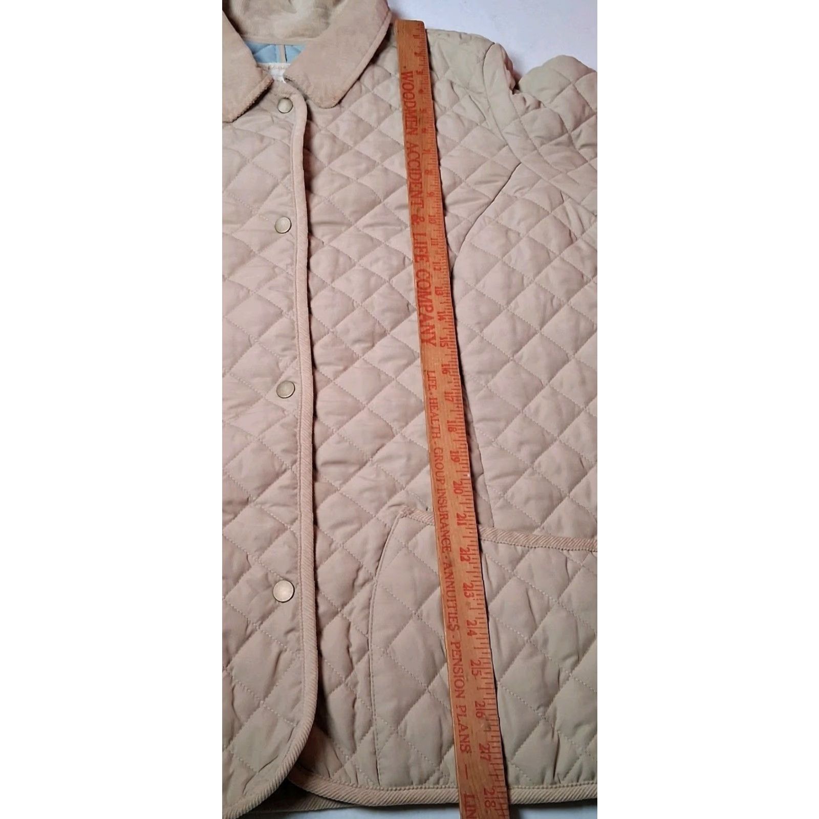Old Navy Old Navy Quilted Jacket Women XXL Snap Up Tan Corduroy Collar Chore Barn Beige Polyester Softshell Quilted Pockets Casual Workwear Womens Size XXL / US 16-18 / IT 52-54 - 5 Thumbnail
