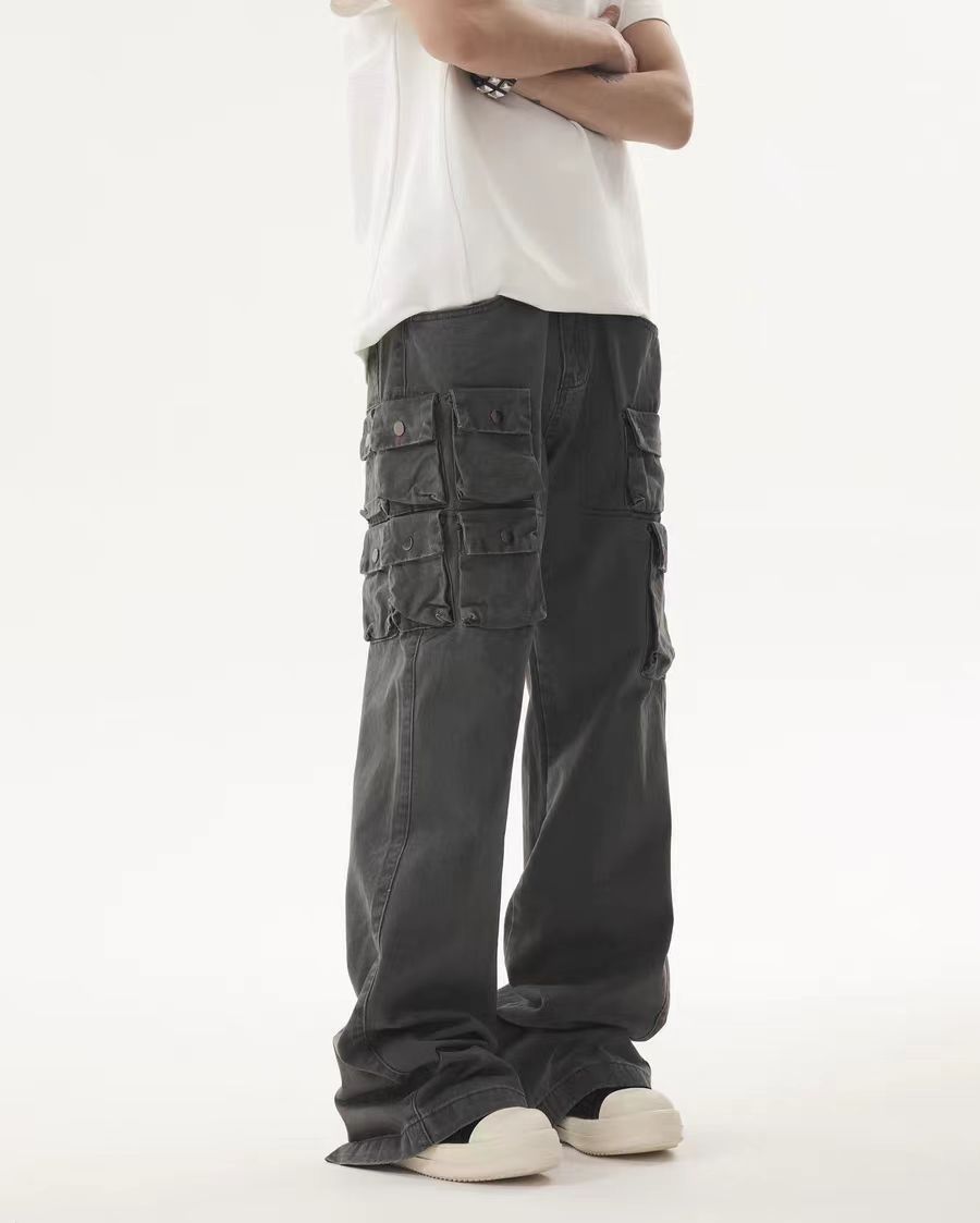 Japanese Brand × Jean Gray Washed and Aged Small Pocket Design Jeans Size US 30 / EU 46 - 4 Thumbnail