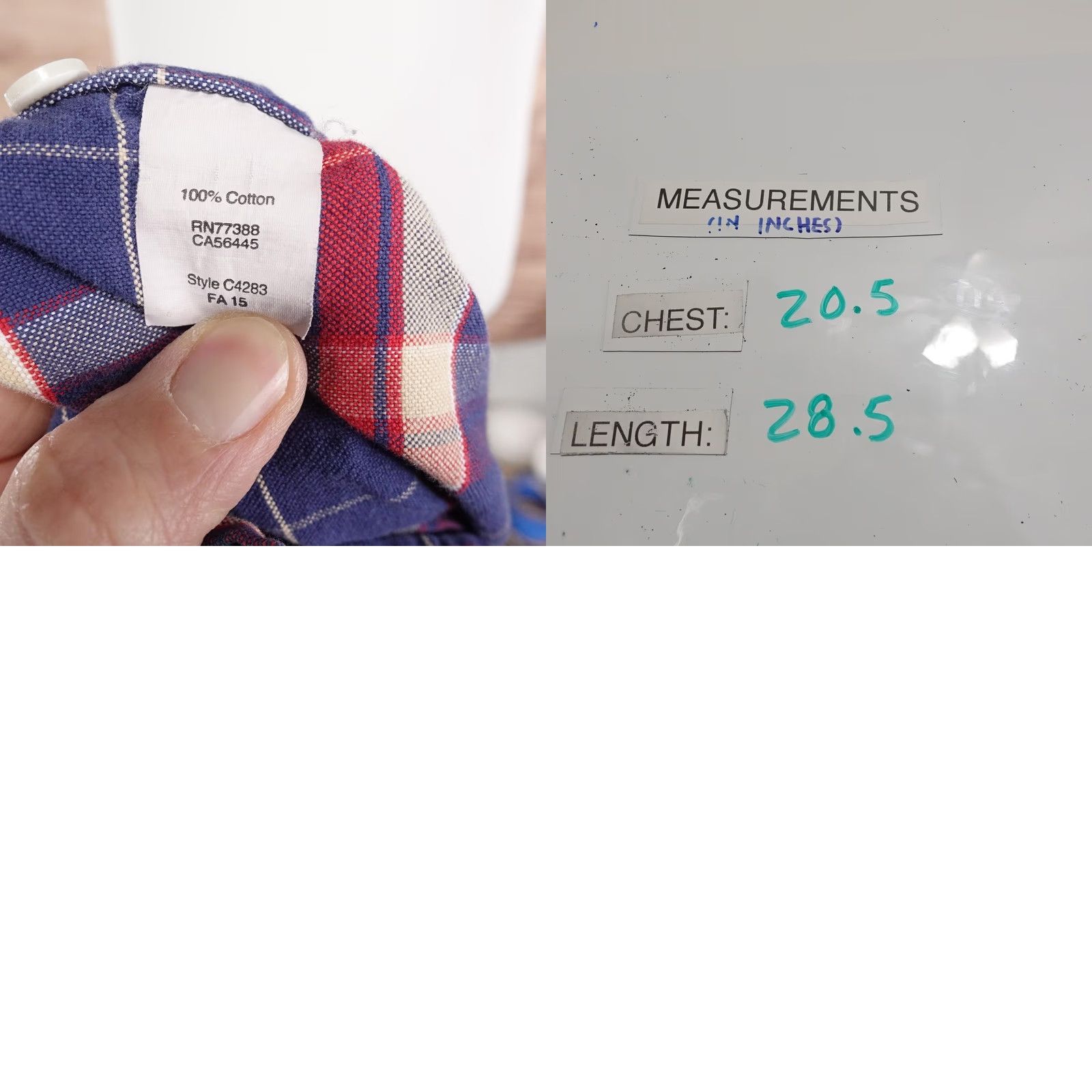 J.Crew J.CREW Shirt Mens M Blue Plaid Long Sleeve Button-Up Slim Oxford 100% Cotton Size US M / EU 48-50 / 2 - 8 Thumbnail