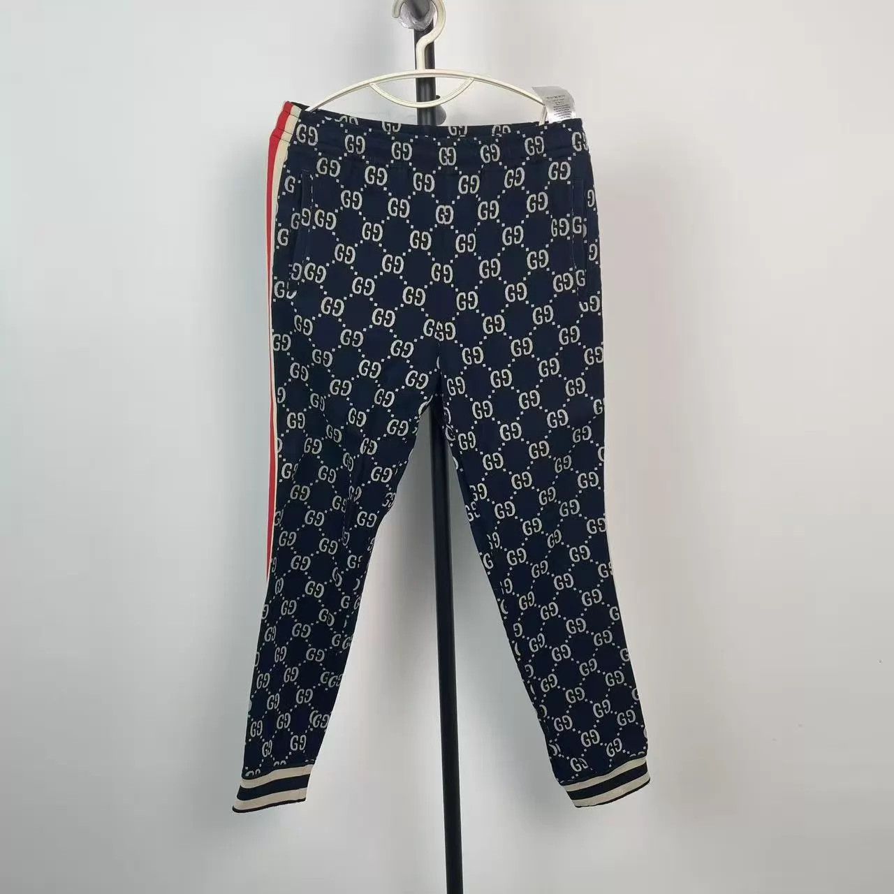 Gucci Gucci GG Cotton Blue Pants S 251114VHHYS01 Size 26" / US 2 / IT 38 - 1 Thumbnail