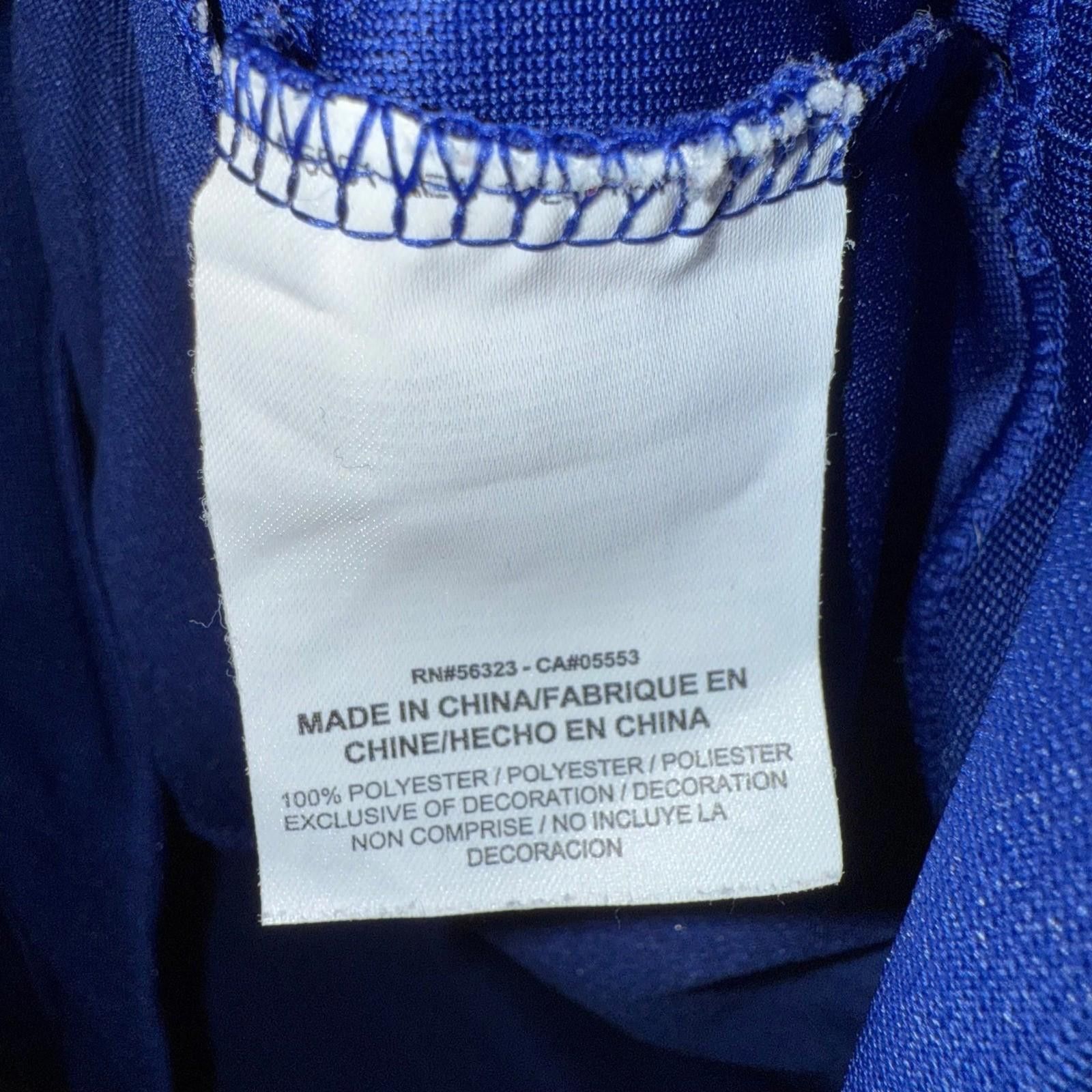 Nike Nike Womens Track Jacket XL Blue White Chevron Full Zip Size XL / US 12-14 / IT 48-50 - 6 Thumbnail