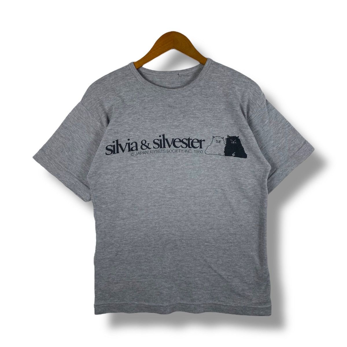 Japanese Brand × Vintage Vintage 80's SILVIA & SILVESTER Japan Artists Society Tee Size US L / EU 52-54 / 3 - 1 Thumbnail