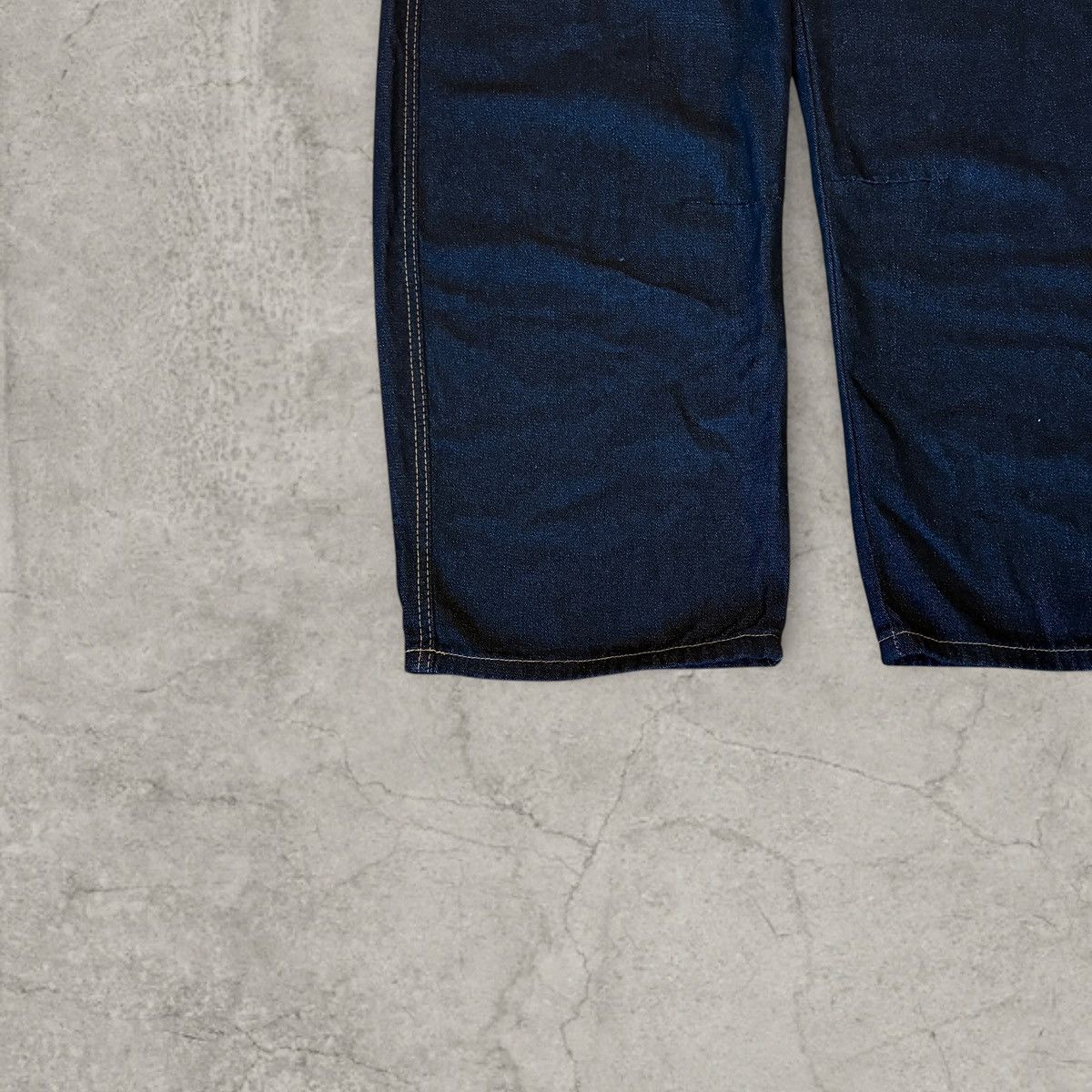 Japanese Brand Cool wide skater Japanese style jeans in navy black. Size M Size US 34 / EU 50 - 4 Thumbnail