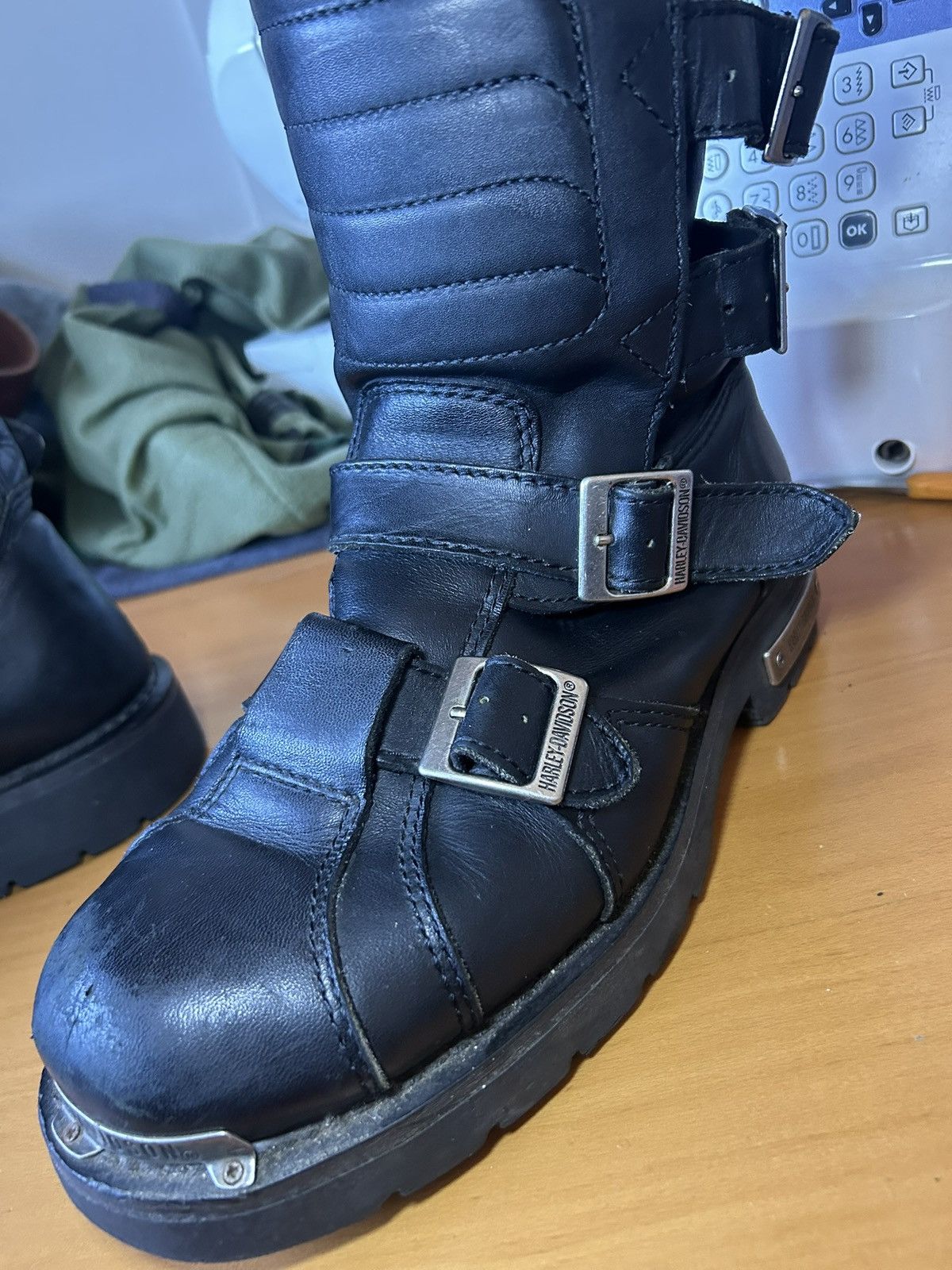 Harley Davidson Vintage Harley Davidson “Defender” moto boots Size US 11.5 / EU 44-45 - 13 Thumbnail