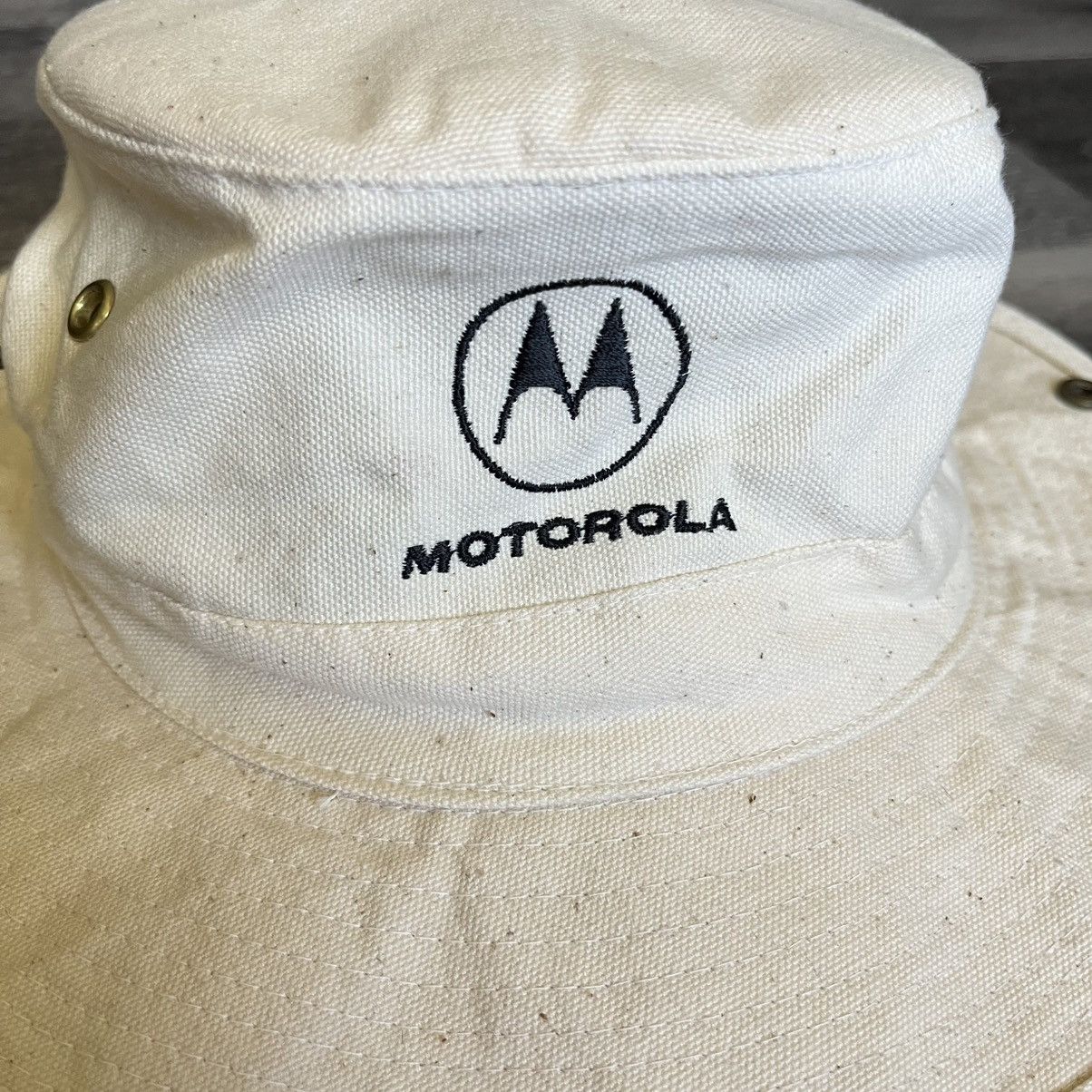 Motorola New Vintage 1990s Motorola Logo Safari Bucket Sun Hat Strap Size ONE SIZE - 4 Thumbnail