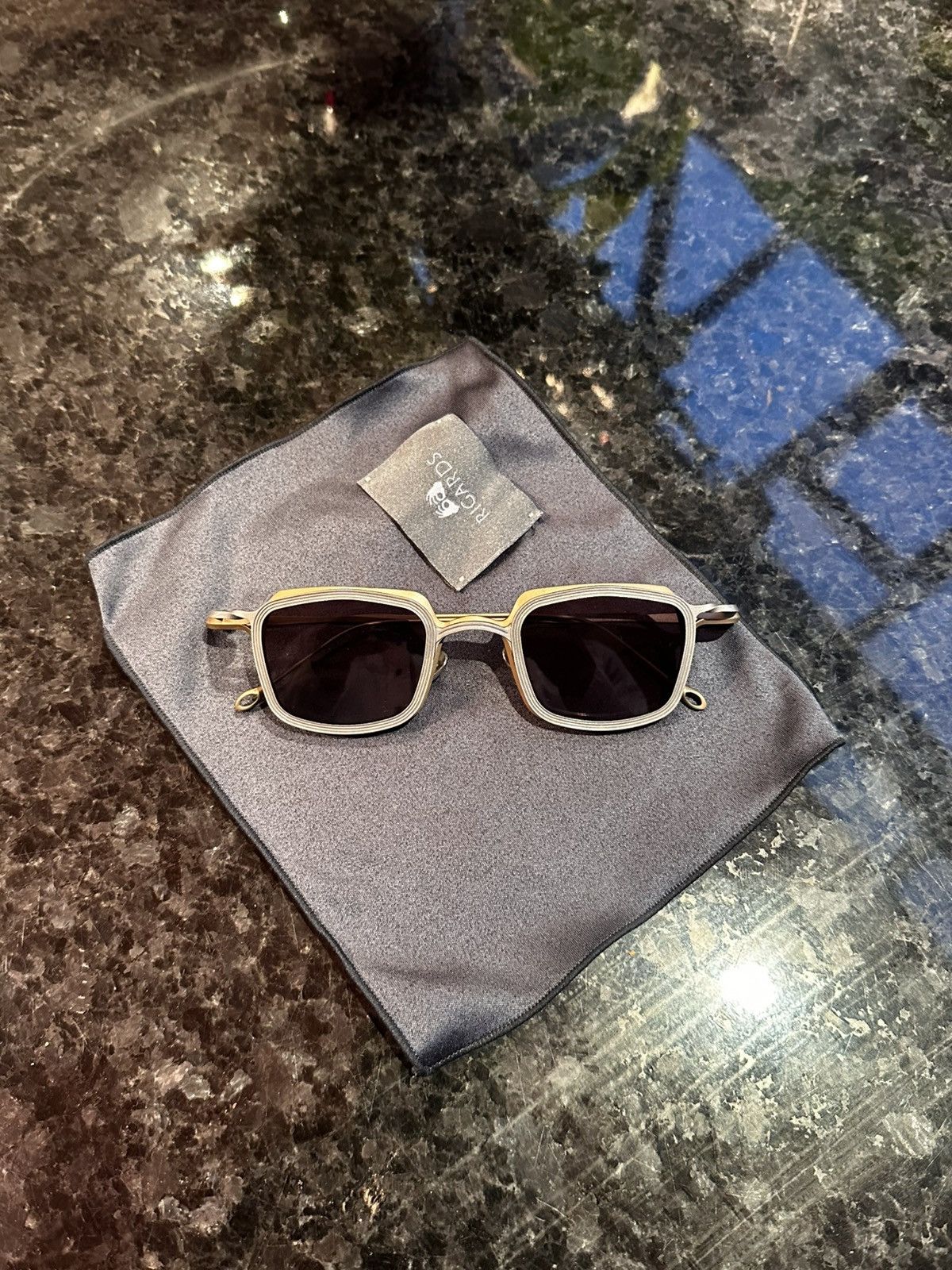 Rigards × The Viridi-anne Vintage gold x silver sunglasses Size ONE SIZE - 2 Thumbnail