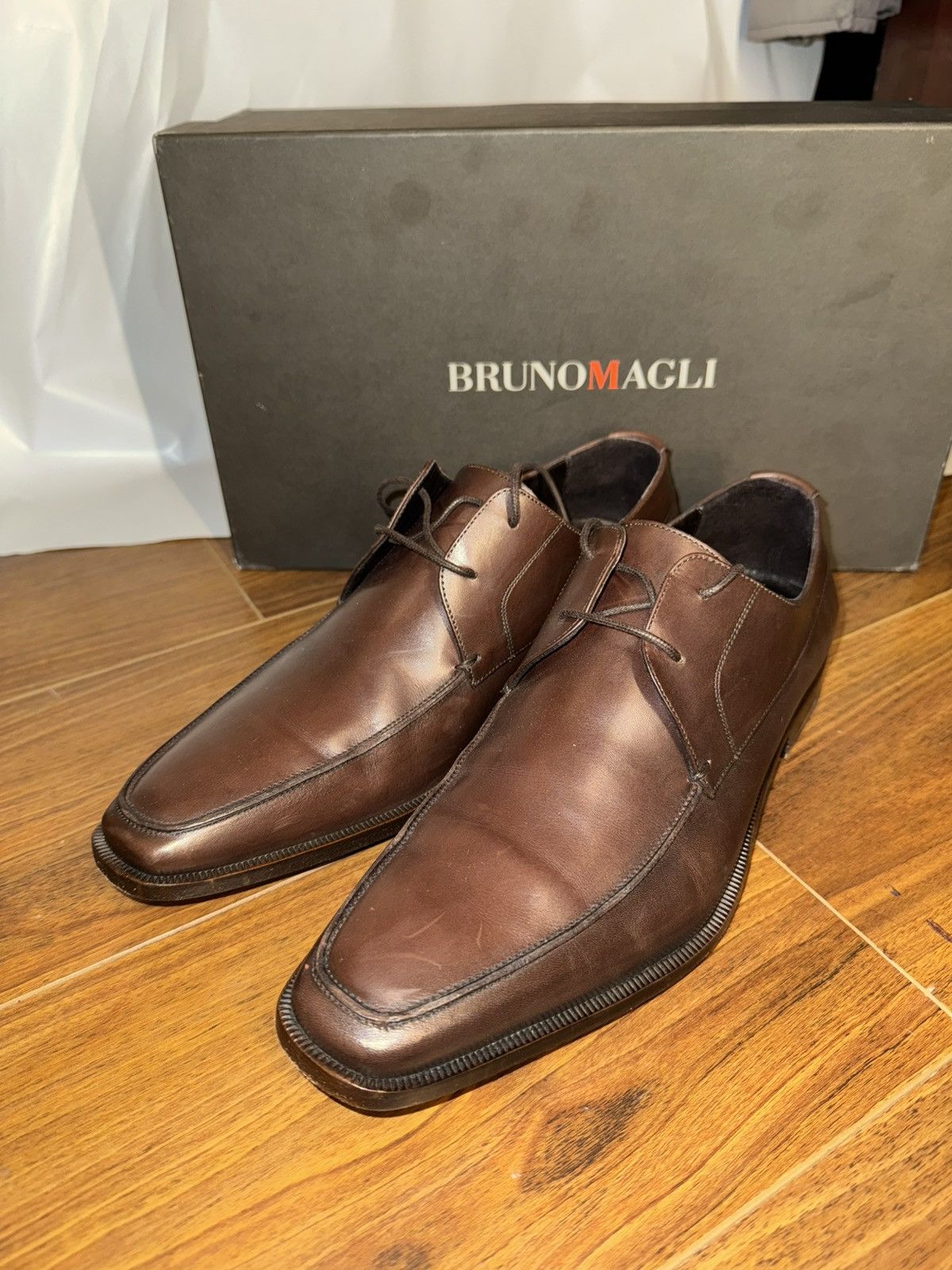 Bruno Magli Bruno Magi “Manola” Dark Brown Formal Oxford Shoes Size US 8 / EU 41 - 3 Thumbnail