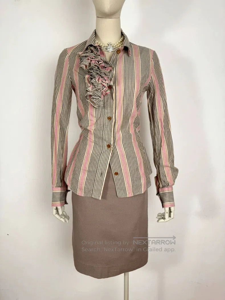 Vivienne Westwood Vivienne Westwood Striped Retro Shirt. Size US M / EU 48-50 / 2 - 2 Thumbnail