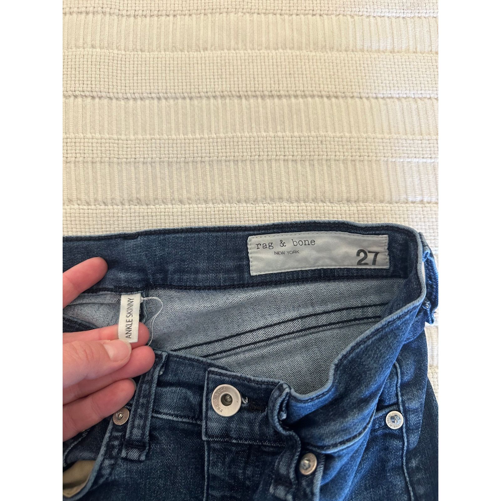 Rag & Bone Rag & Bone 27 Ankle Skinny Jeans Size 27" / US 4 / IT 40 - 4 Thumbnail