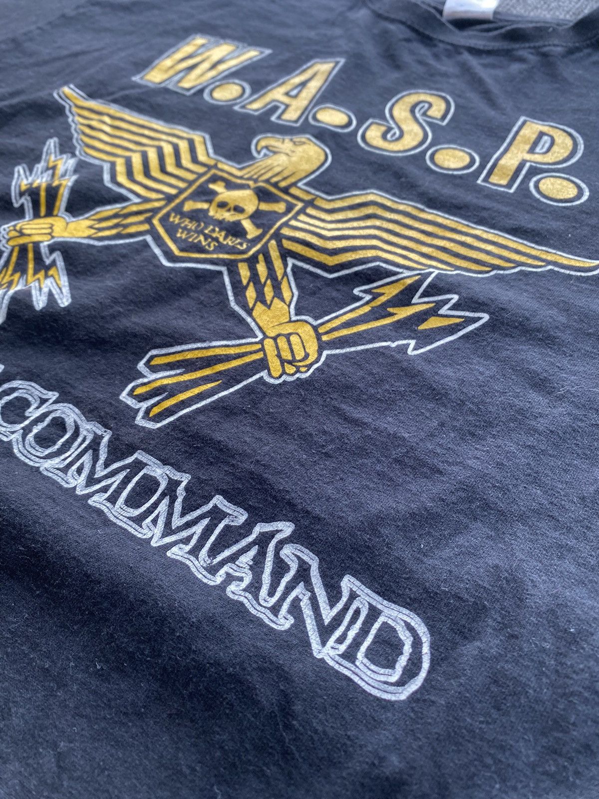Band Tees 🔥W.A.S.P. Rock band punk “the last command” black tee Size US L / EU 52-54 / 3 - 2 Thumbnail