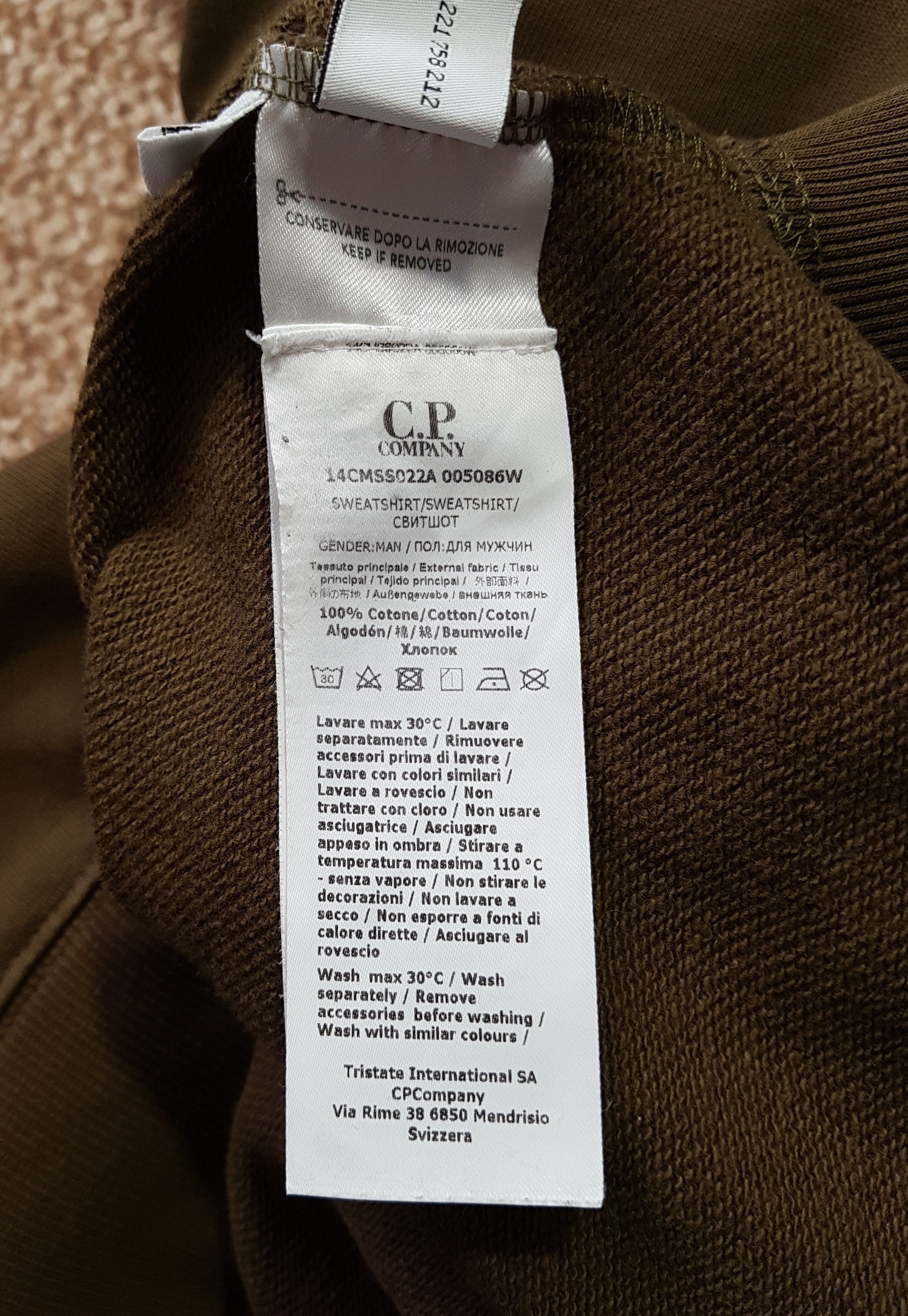 C.P. Company C.P. Company Diagonal Raised Fleece Arm Lens Sweatshirt Size US L / EU 52-54 / 3 - 13 Thumbnail