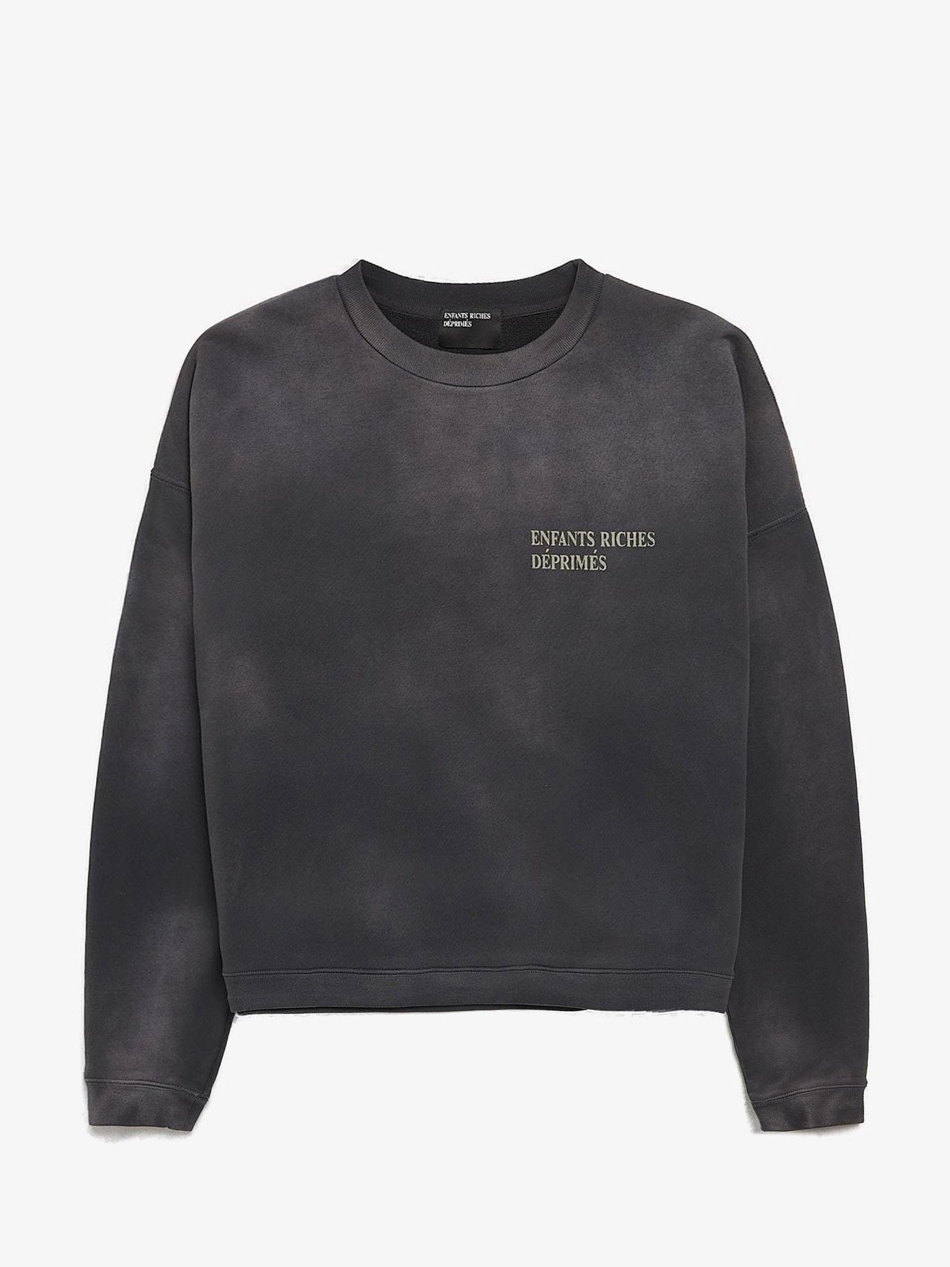 Enfants Riches Deprimes Black Washed Logo Printed Cotton