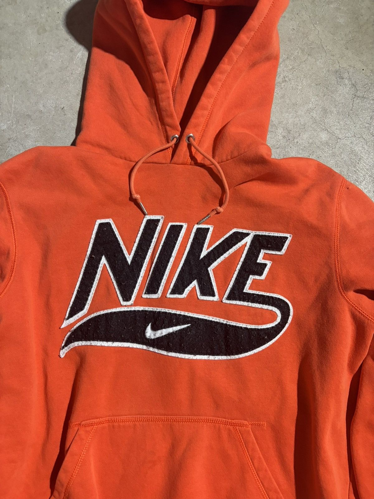 Nike Y2K Nike Orange Hoodie Size US M / EU 48-50 / 2 - 2 Thumbnail