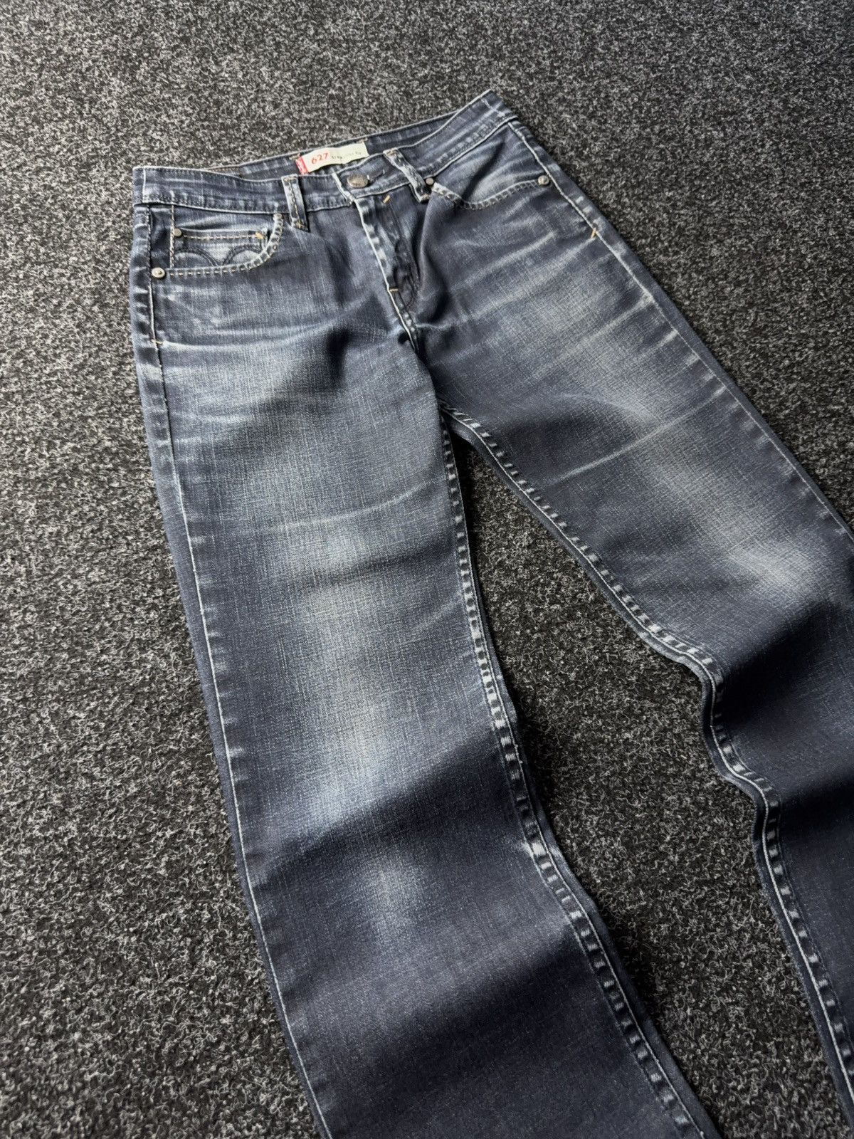 Levi's × Vintage Levi’s 627 Straight Fit Distressed Jeans Y2K Style Size 27" / US 4 / IT 40 - 3 Thumbnail