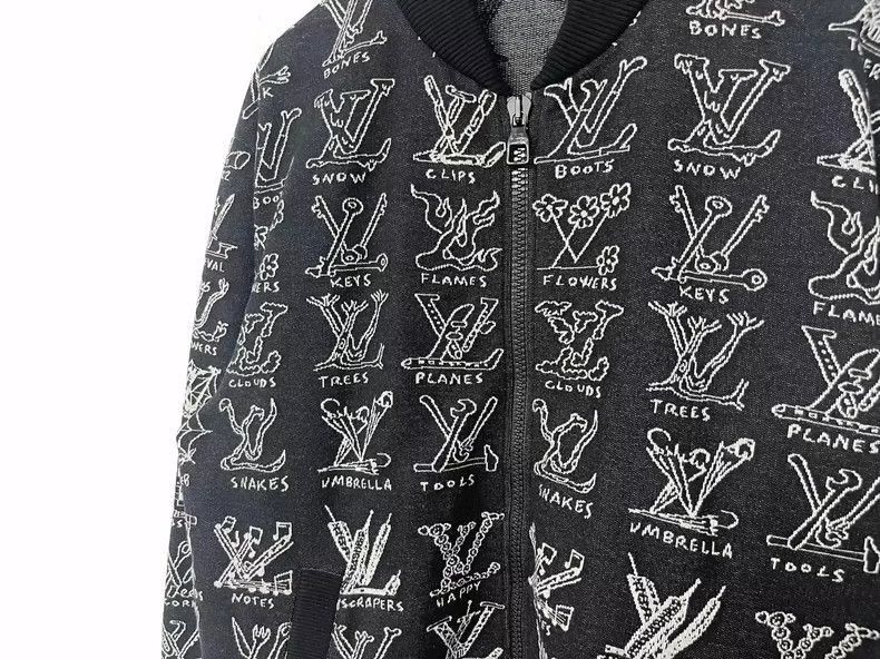 Louis Vuitton Louis Vuitton Graffiti Logo Jacket M/L-2506 Size US M / EU 48-50 / 2 - 2 Thumbnail