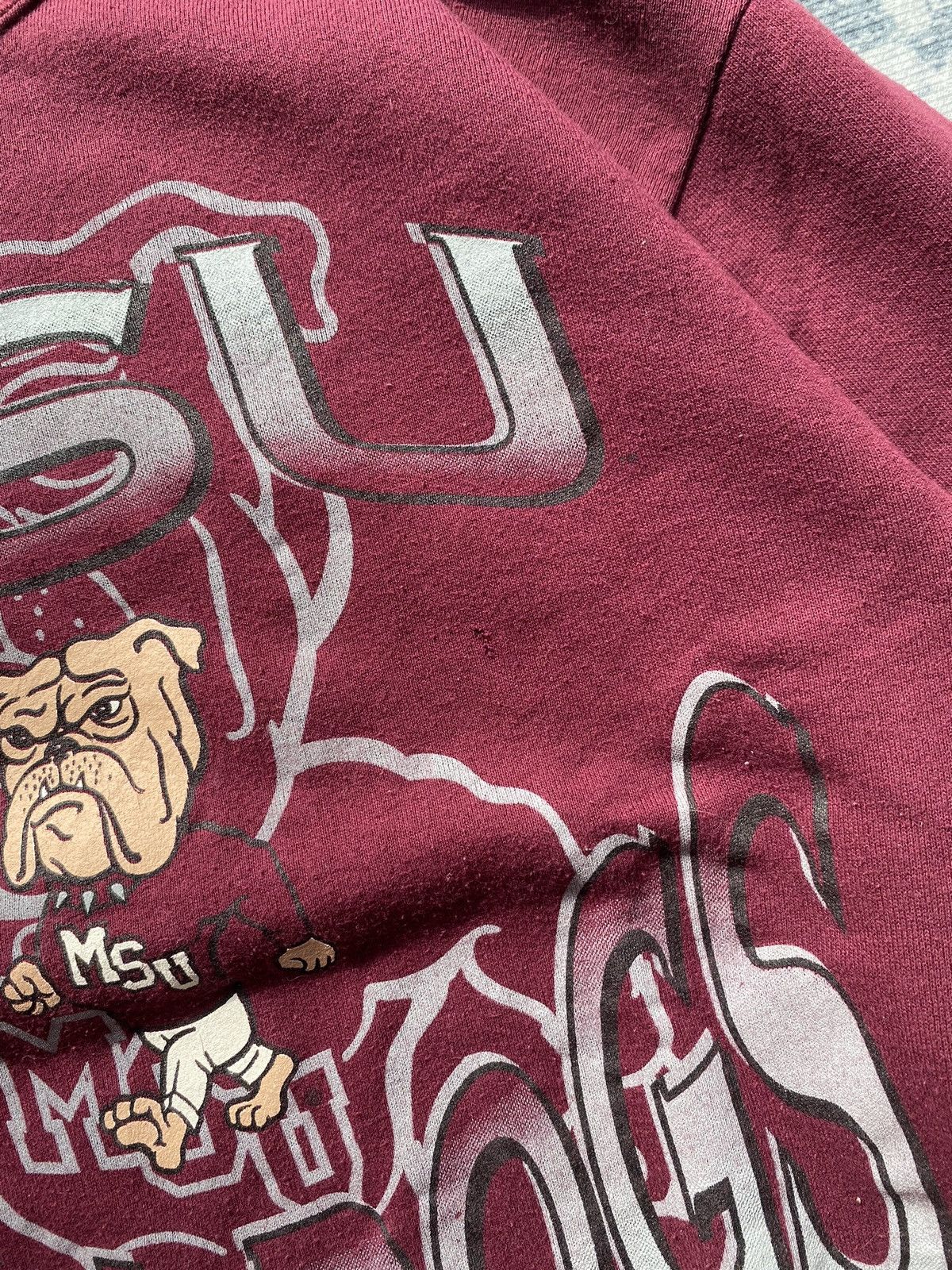 Russell Athletic Vtg Red Oak “Msu Bulldogs” Size US M / EU 48-50 / 2 - 3 Thumbnail