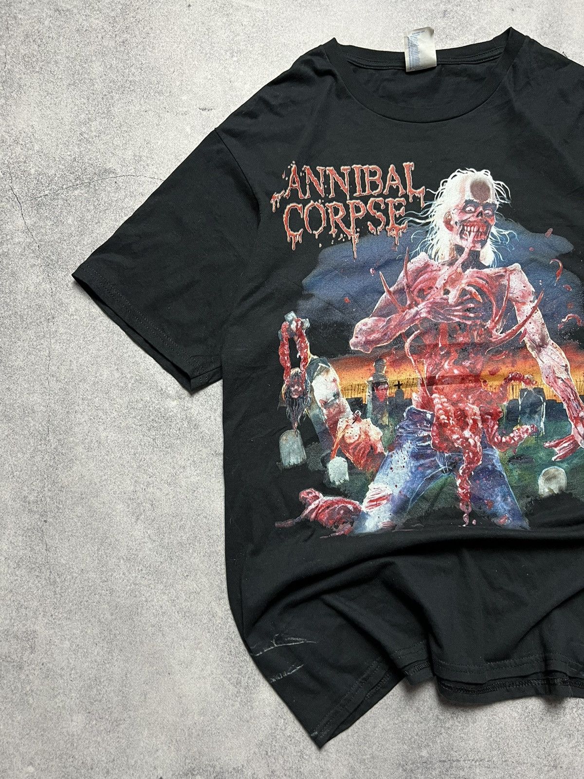 Band Tees Vintage Cannibal Corpse Skulls Japanese Blood Y2K Tee Size US L / EU 52-54 / 3 - 2 Thumbnail