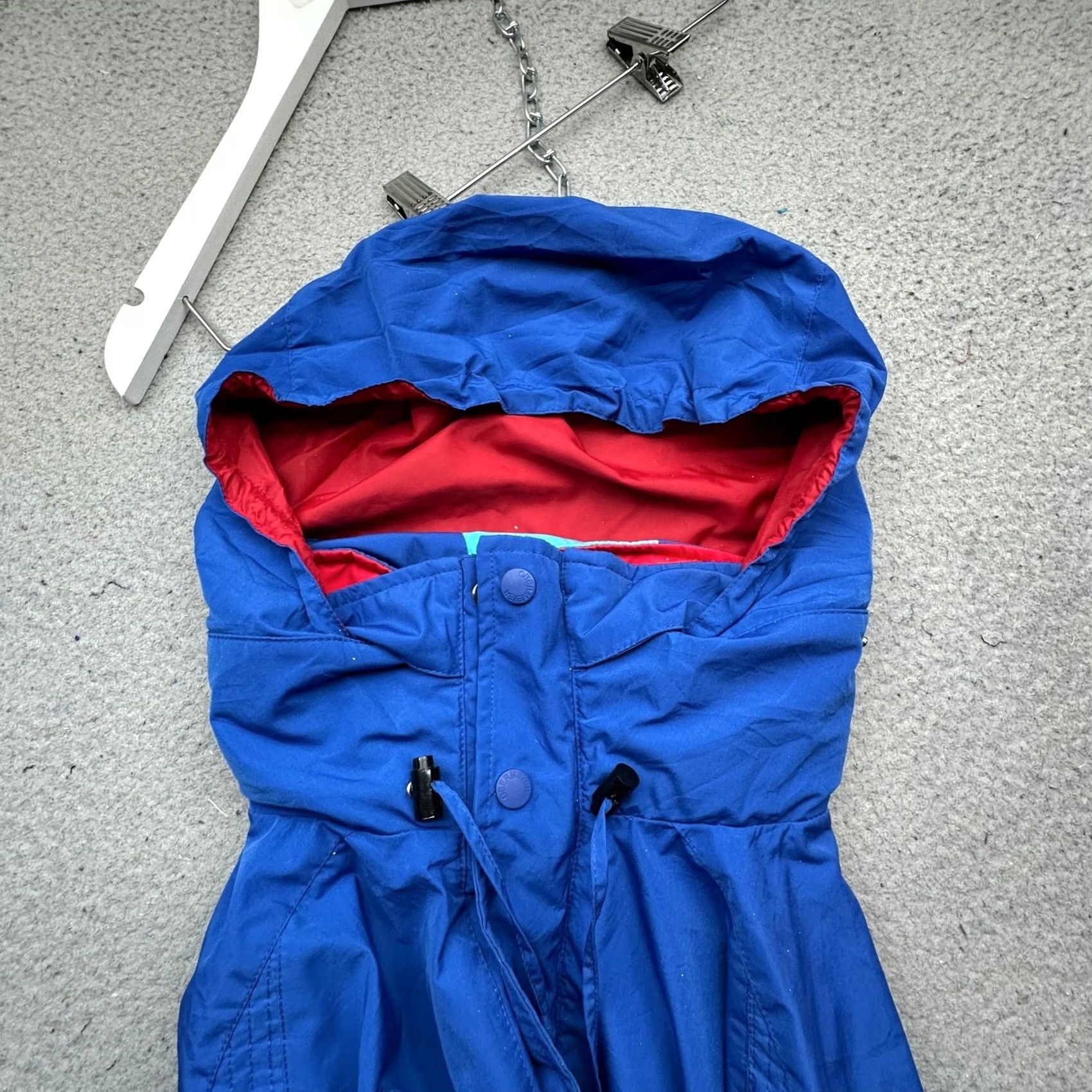 Obermeyer VINTAGE Obermeyer 1/2 Zip Anorak Windbreaker Jacket Men XL Blue Hooded Hong Kong Size US XL / EU 56 / 4 - 7 Thumbnail