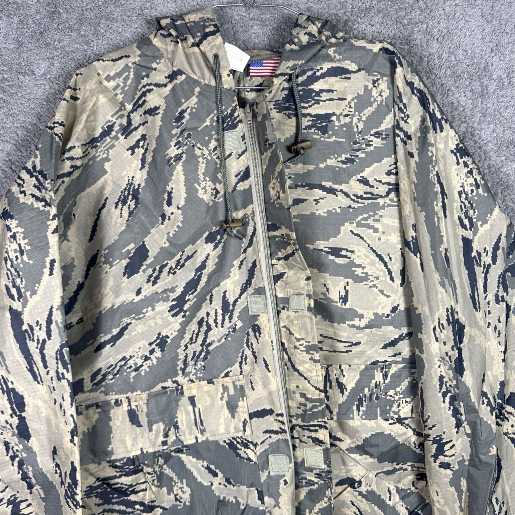 Vintage Digital Camo Jacket Cargo Pants Men Medium Full Zip Nylon PVC Coated Water Proof - Military Size US 31 - 6 Thumbnail