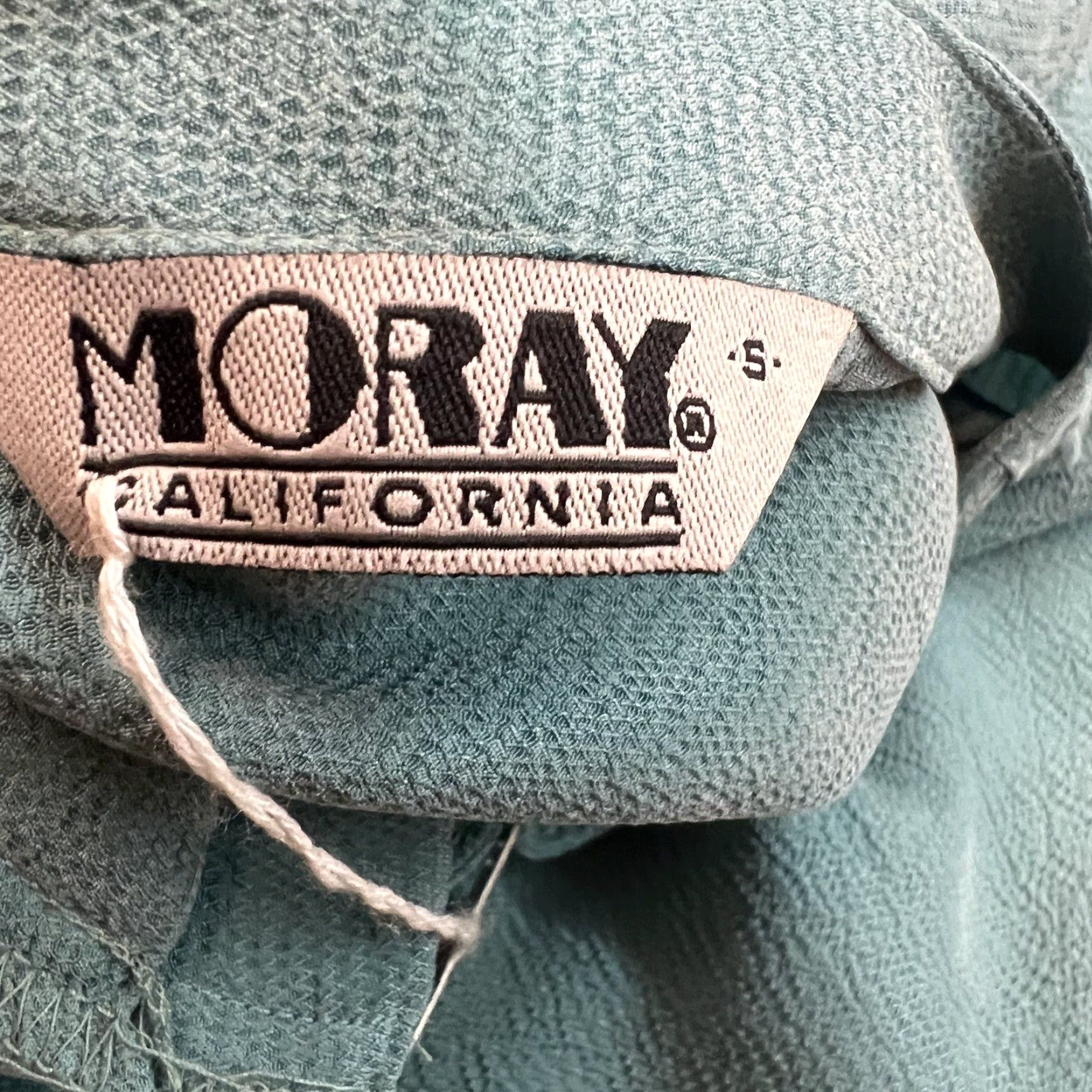 Vintage VINTAGE Moray California Milano II Cardigan W Scarf Womens M Blue Knit Sweater Cardigan 90s Womens Size M / US 6-8 / IT 42-44 - 7 Thumbnail