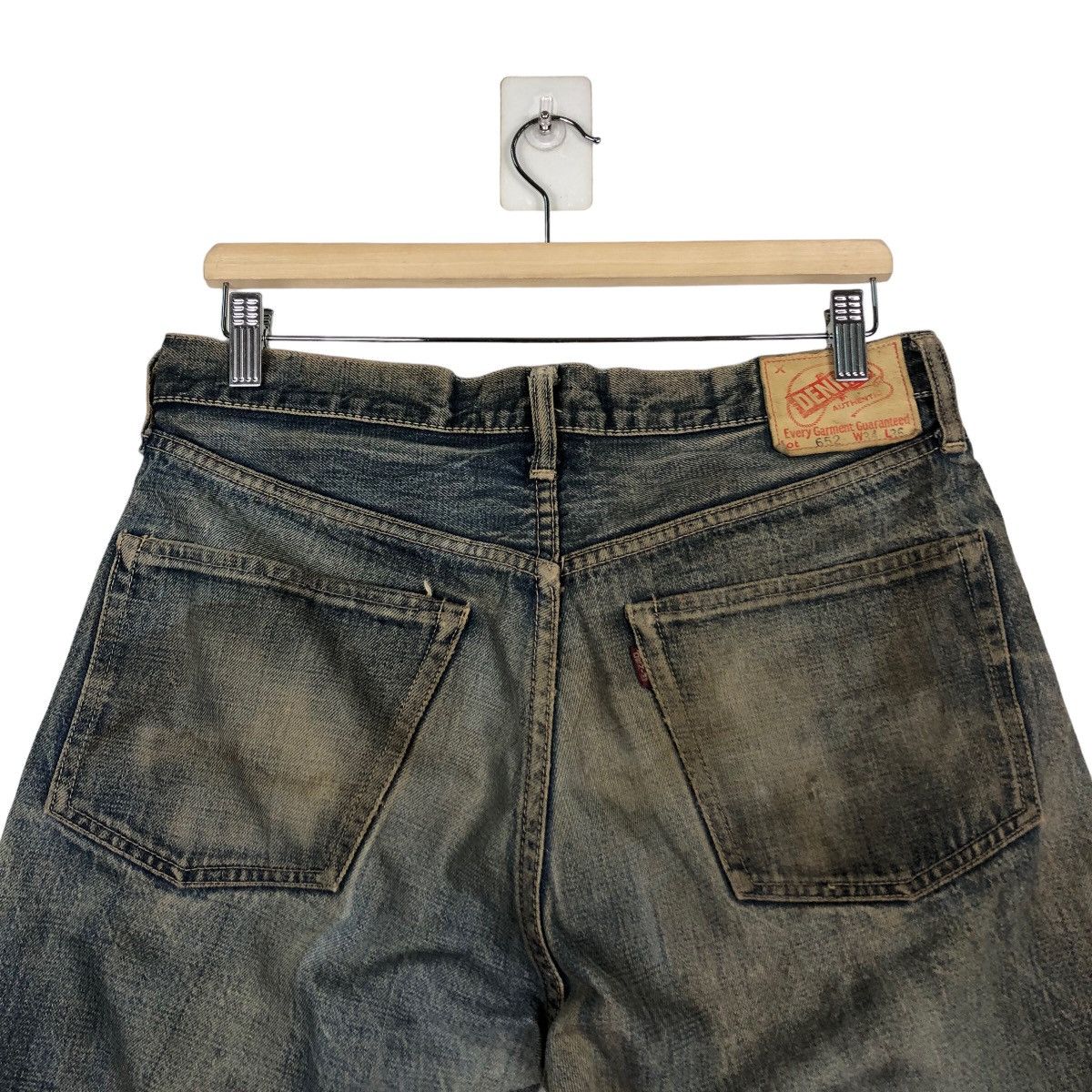 Japanese Brand 🔥Rare Palo Kain Short Denim Jeans Denime Lot 652 Size US 30 / EU 46 - 9 Thumbnail