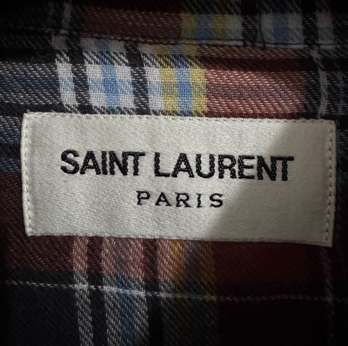 Saint Laurent Paris Saint Laurent Runway Scottish Pocket Multicolor Plaid Shirt Size US S / EU 44-46 / 1 - 5 Thumbnail