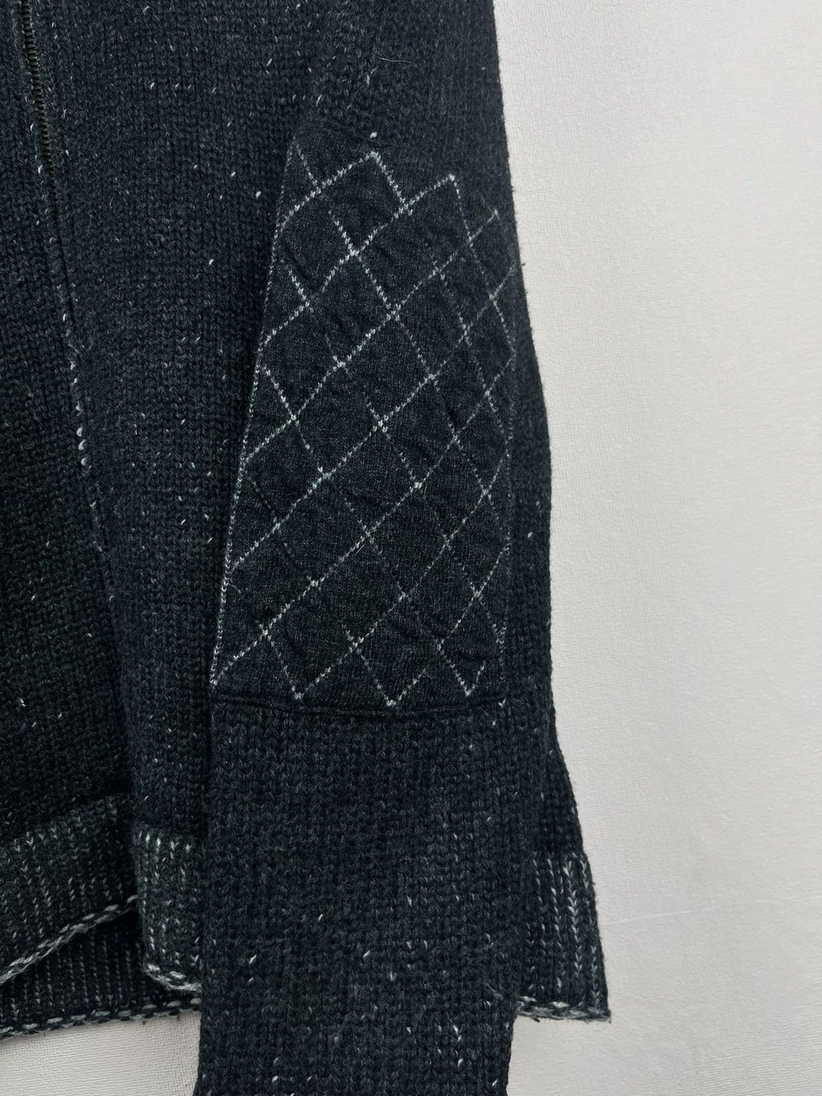 Just Cavalli Just Cavalli Thick Knit Charcoal Black Wool Zip Military Size US S / EU 44-46 / 1 - 10 Thumbnail