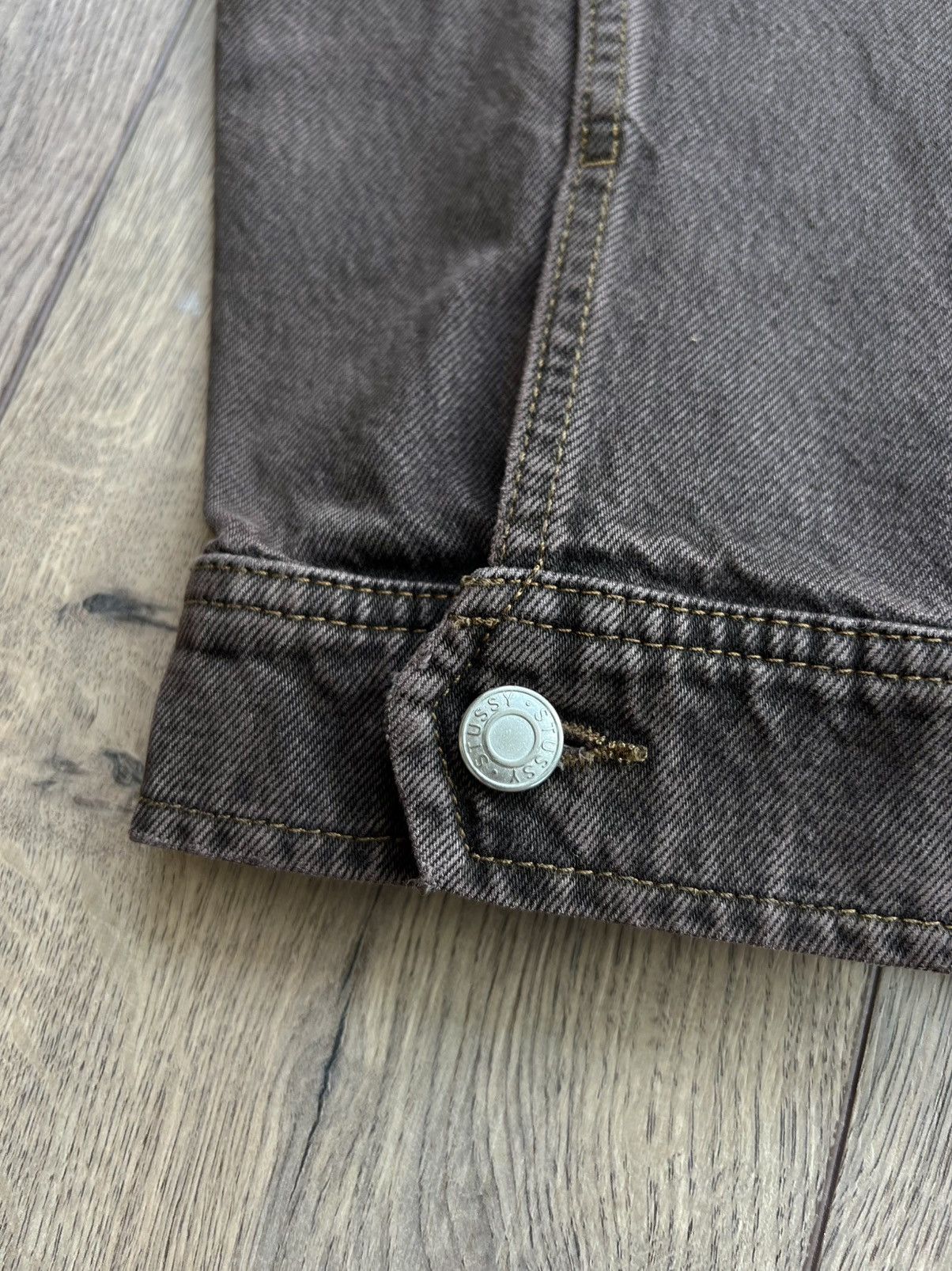 Stussy Stussy Denim Zip Work Jacket Espresso Large Size US L / EU 52-54 / 3 - 6 Thumbnail