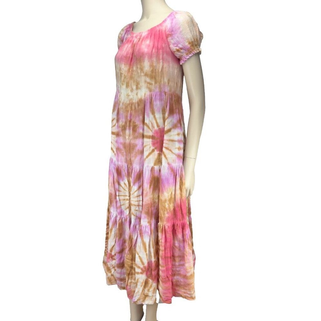 Young Fabulous & Broke YOUNG FABULOUS & BROKE Maxi Bohemian Puffed sleeves Pink XS Size XS / US 0-2 / IT 36-38 - 4 Thumbnail