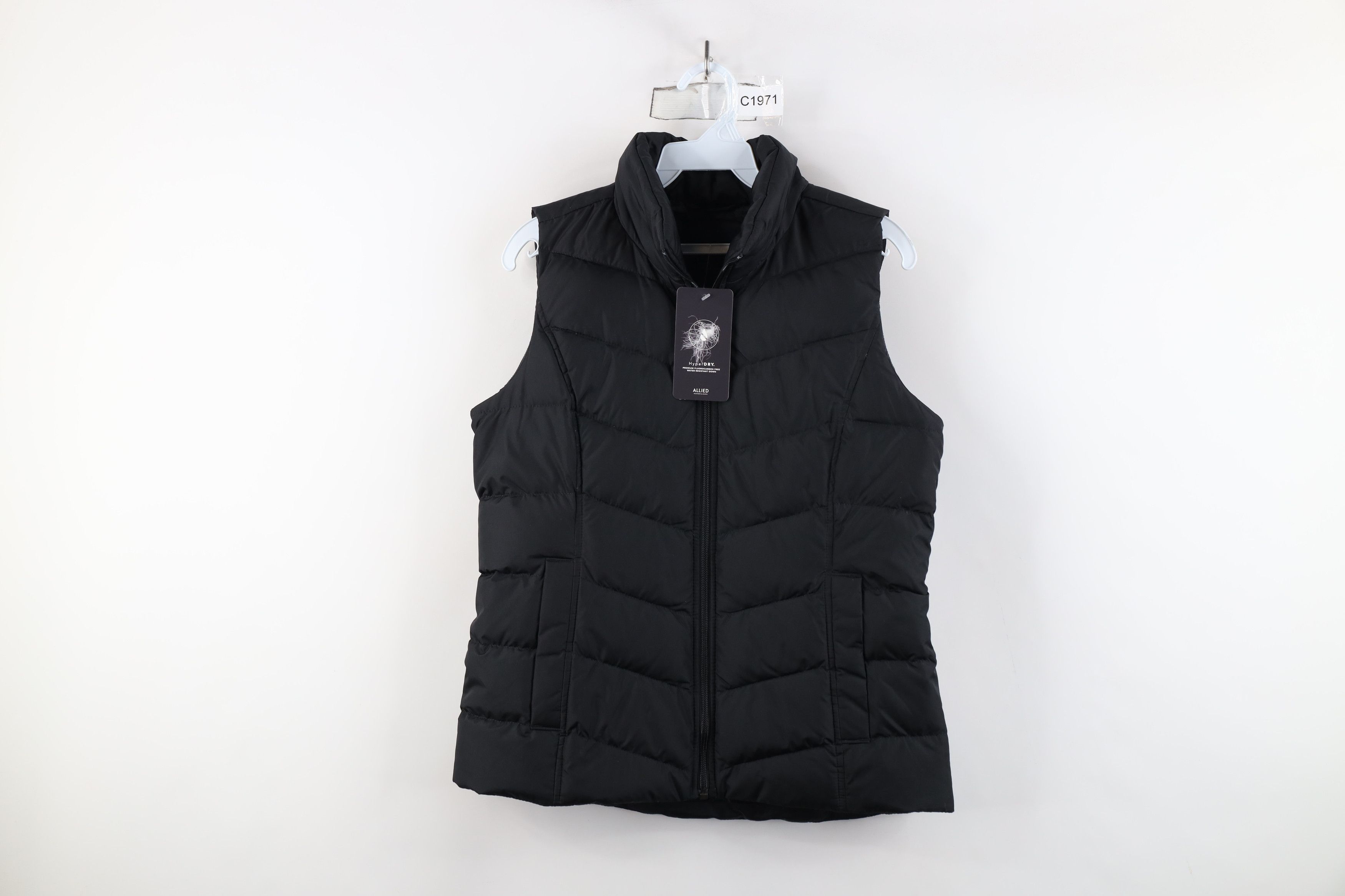 Lands' End × Vintage New Lands End Duck Down 600 Fill Puffer Vest Jacket Black Size XS / US 0-2 / IT 36-38 - 1 Thumbnail