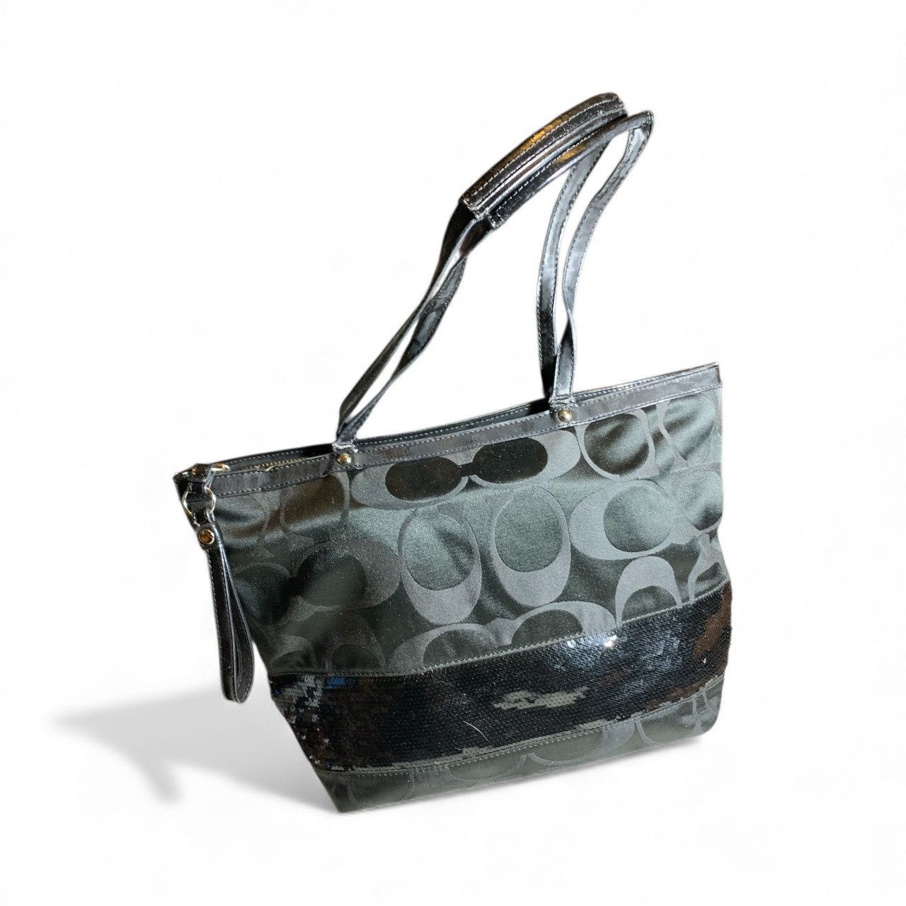 Coach Black Sequined Tore Bag