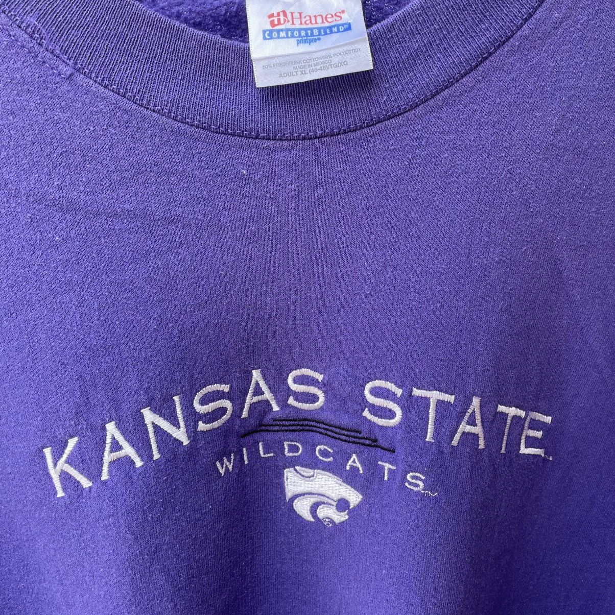 Vintage 🔥Vintage 90s Kansas State Wildcat Center Logo Sweatshirts Size US L / EU 52-54 / 3 - 7 Thumbnail