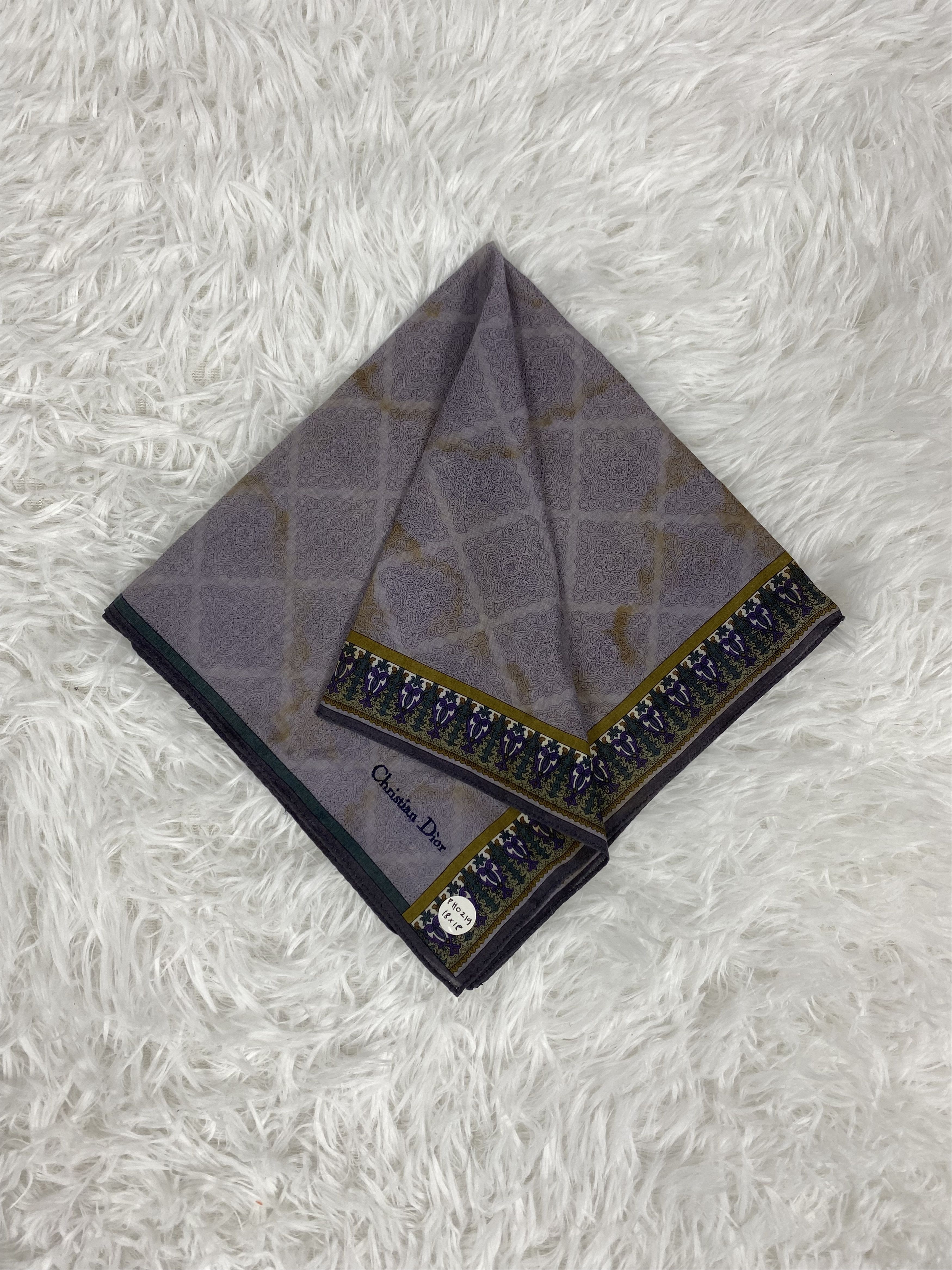 Vintage Vintage Christian Dior Handkerchief Neckerchief PH0219 Size ONE SIZE - 1 Thumbnail